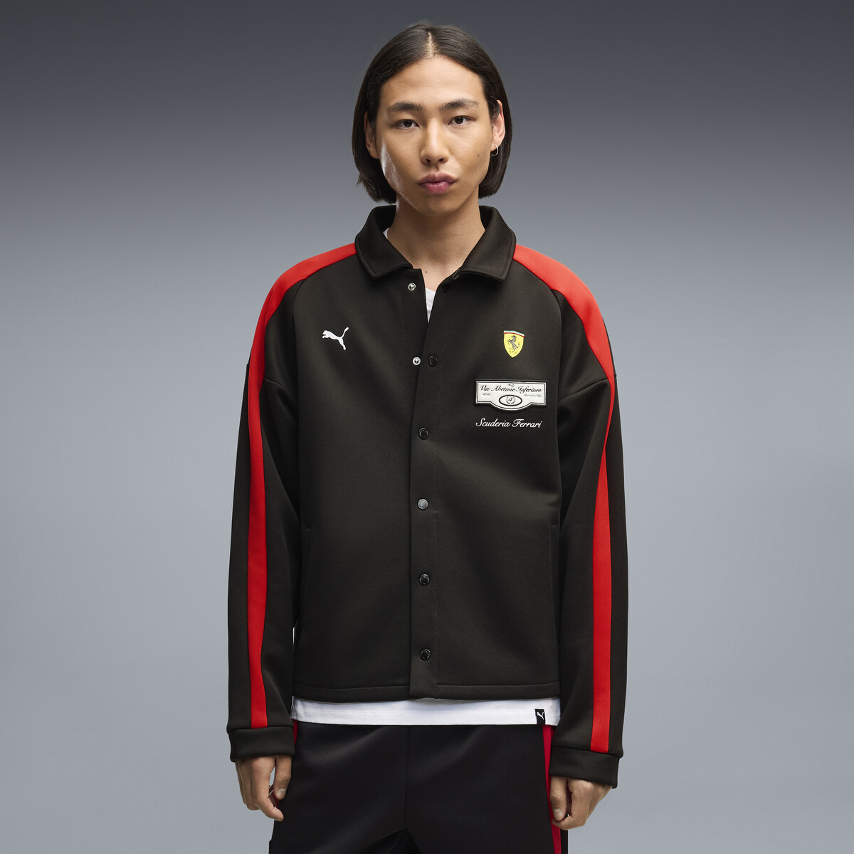 Ferrari T7 Track Jacket Men in Black by PUMA, Small