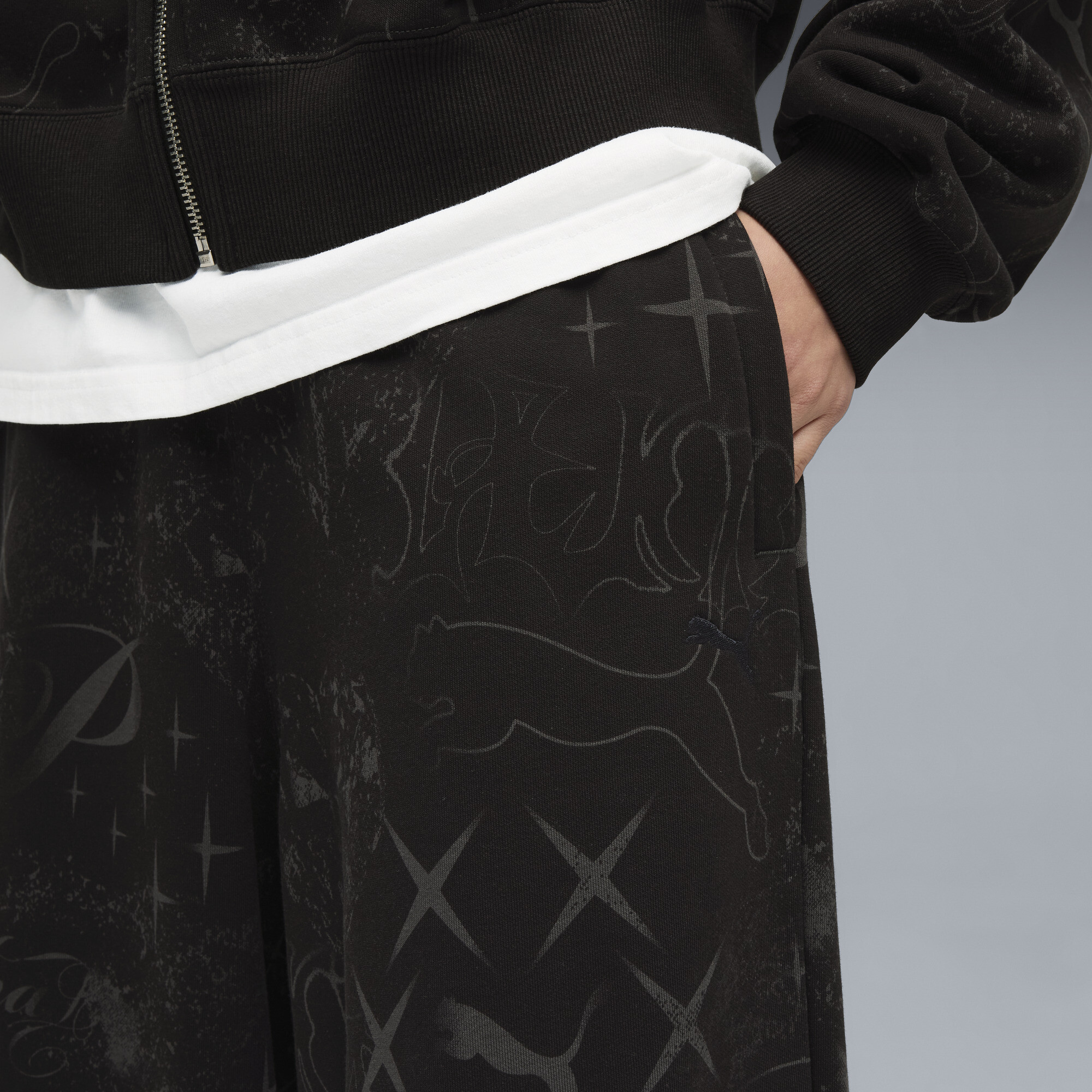 PUMA Street Glam slobberbroek voor Dames, Zwart, Maat L thumbnail 5