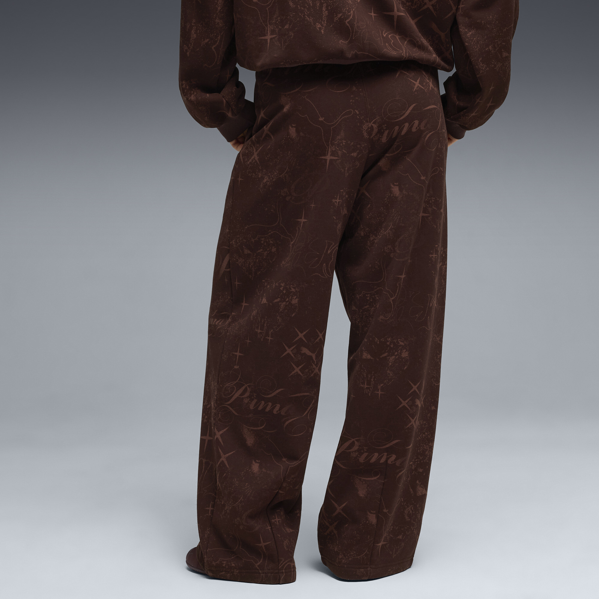 PUMA Street Glam slobberbroek voor Dames, Bruin, Maat XL thumbnail 3