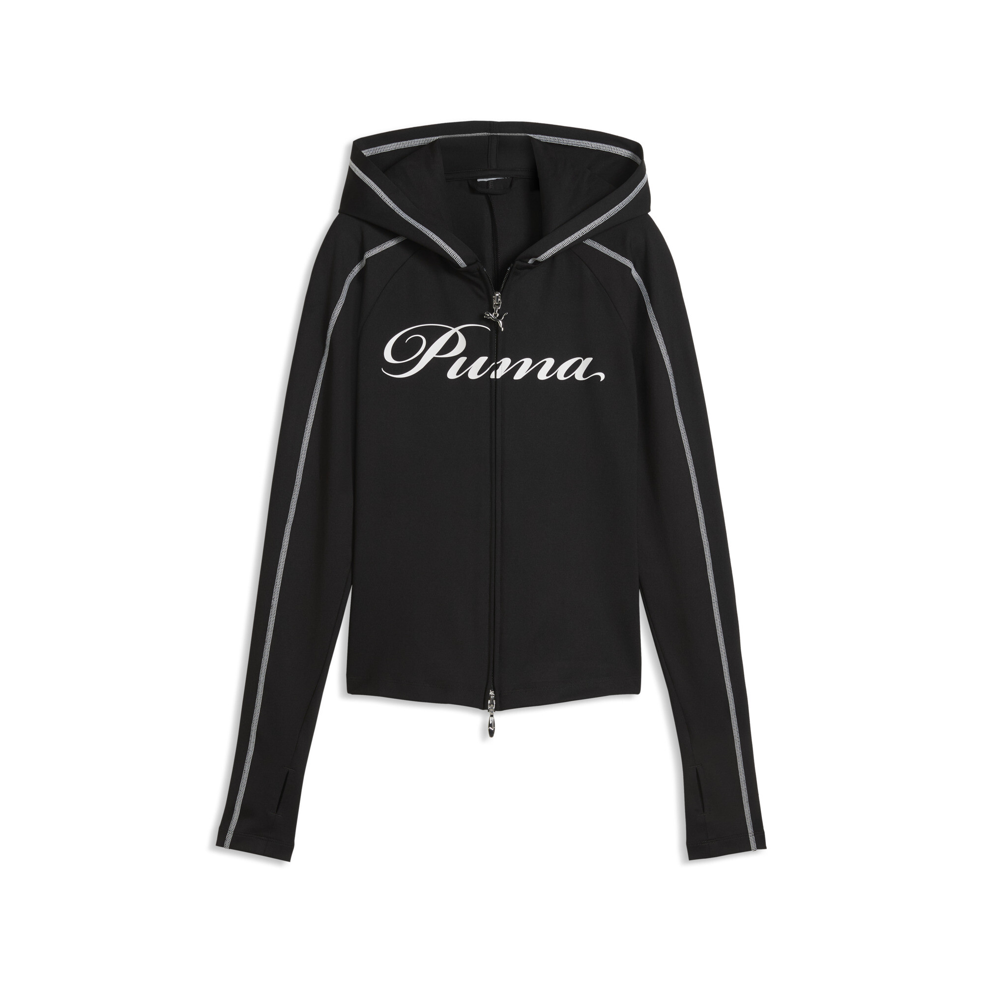 PUMA T7 Street Glam hoodie voor Dames, Zwart, Maat XS thumbnail 3