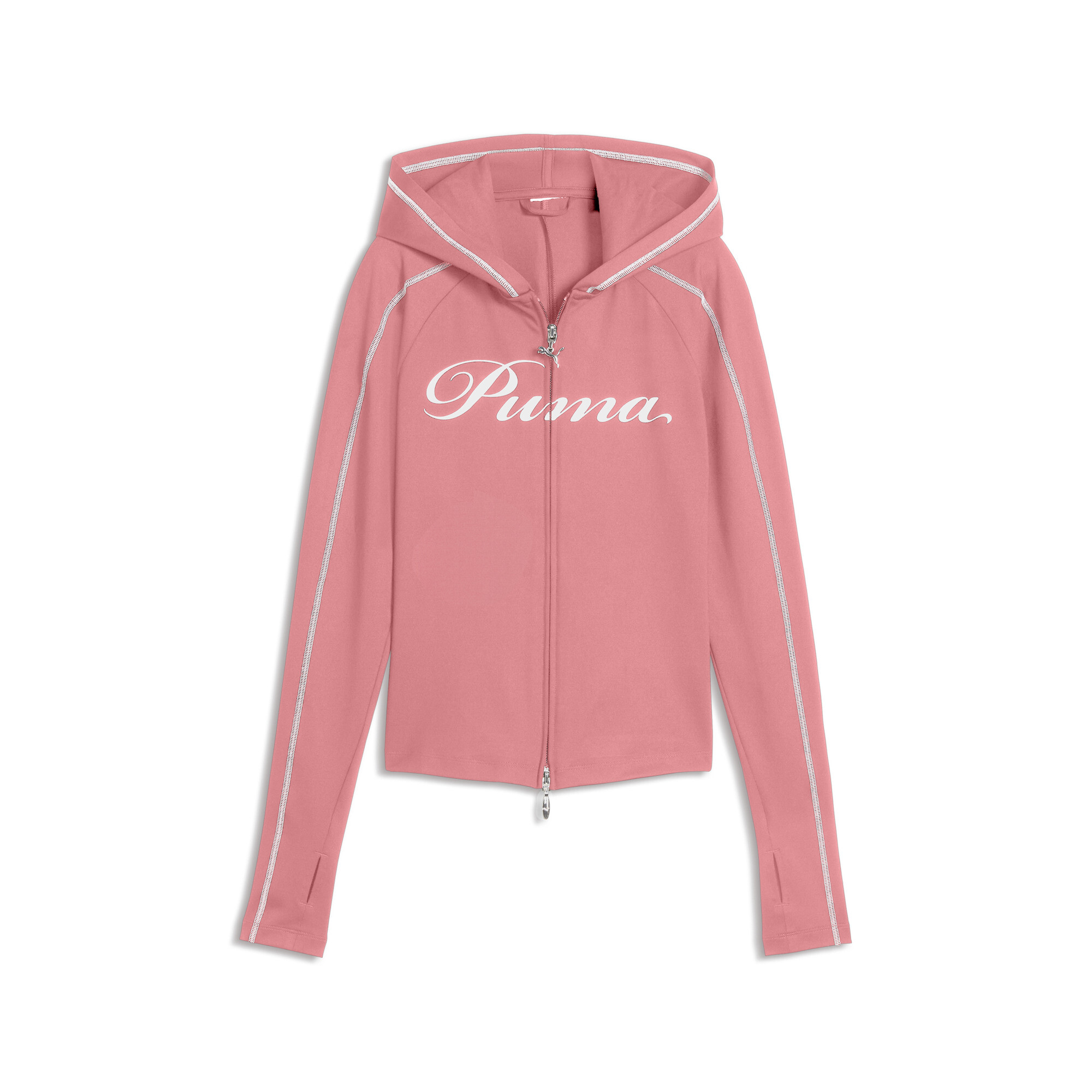 PUMA T7 Street Glam hoodie voor Dames, Roze, Maat XL thumbnail 3