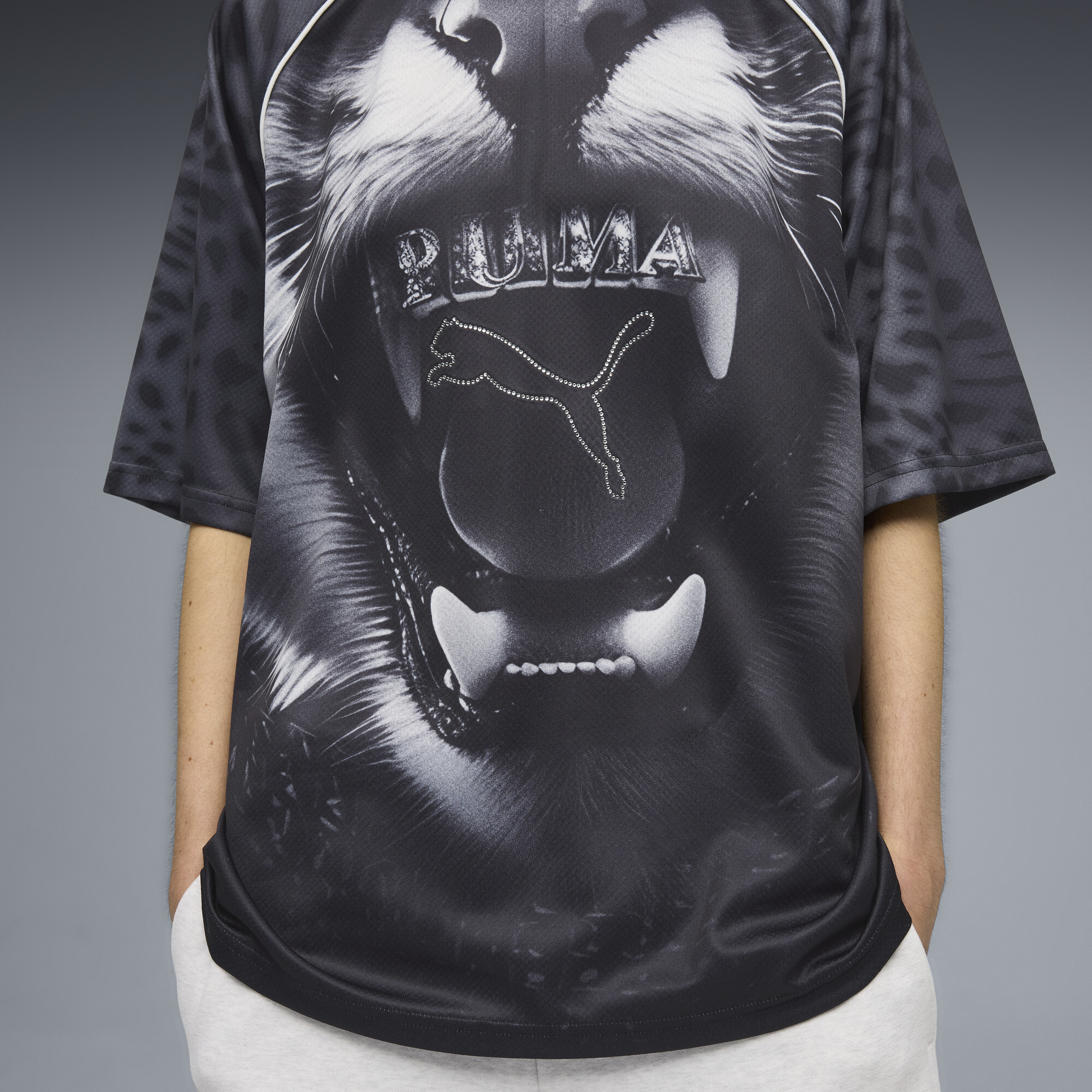 PUMA Street Glam relaxed shirt met opdruk voor Dames, Zwart, Maat L thumbnail 7