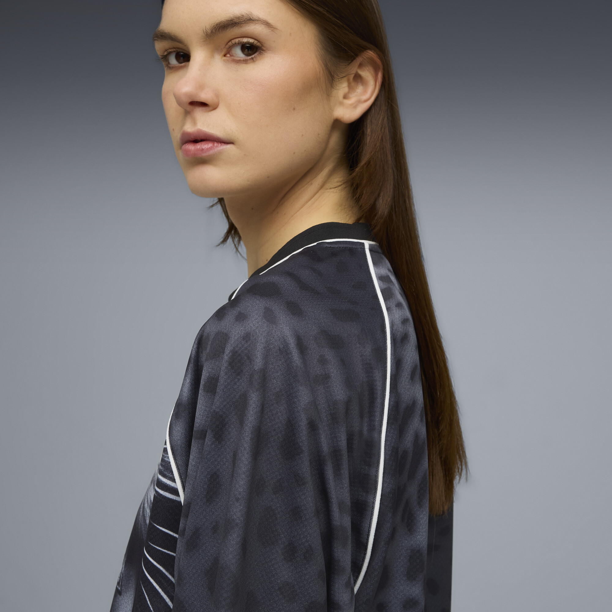 PUMA Street Glam relaxed shirt met opdruk voor Dames, Zwart, Maat L thumbnail 4