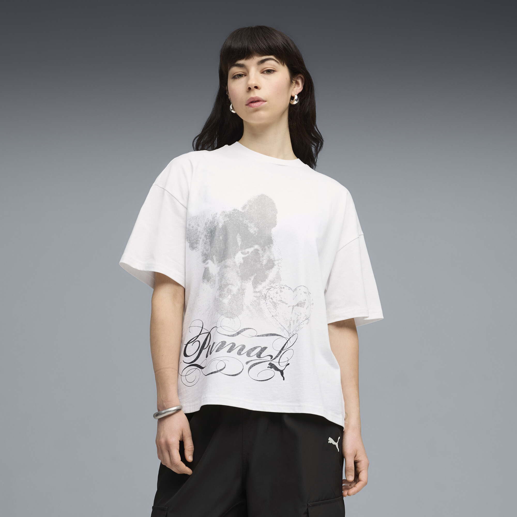PUMA T shirtà imprimés oversize Street Glam Femme Vêtements - vue 1