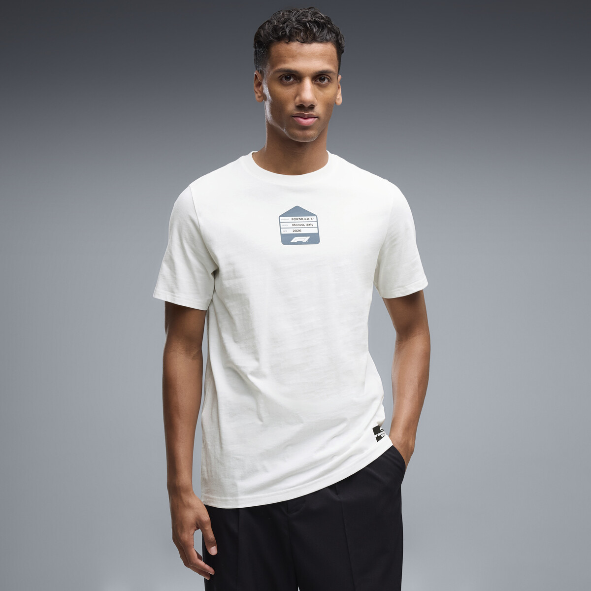F1® Monza T-Shirt Unisex in White by PUMA, XS