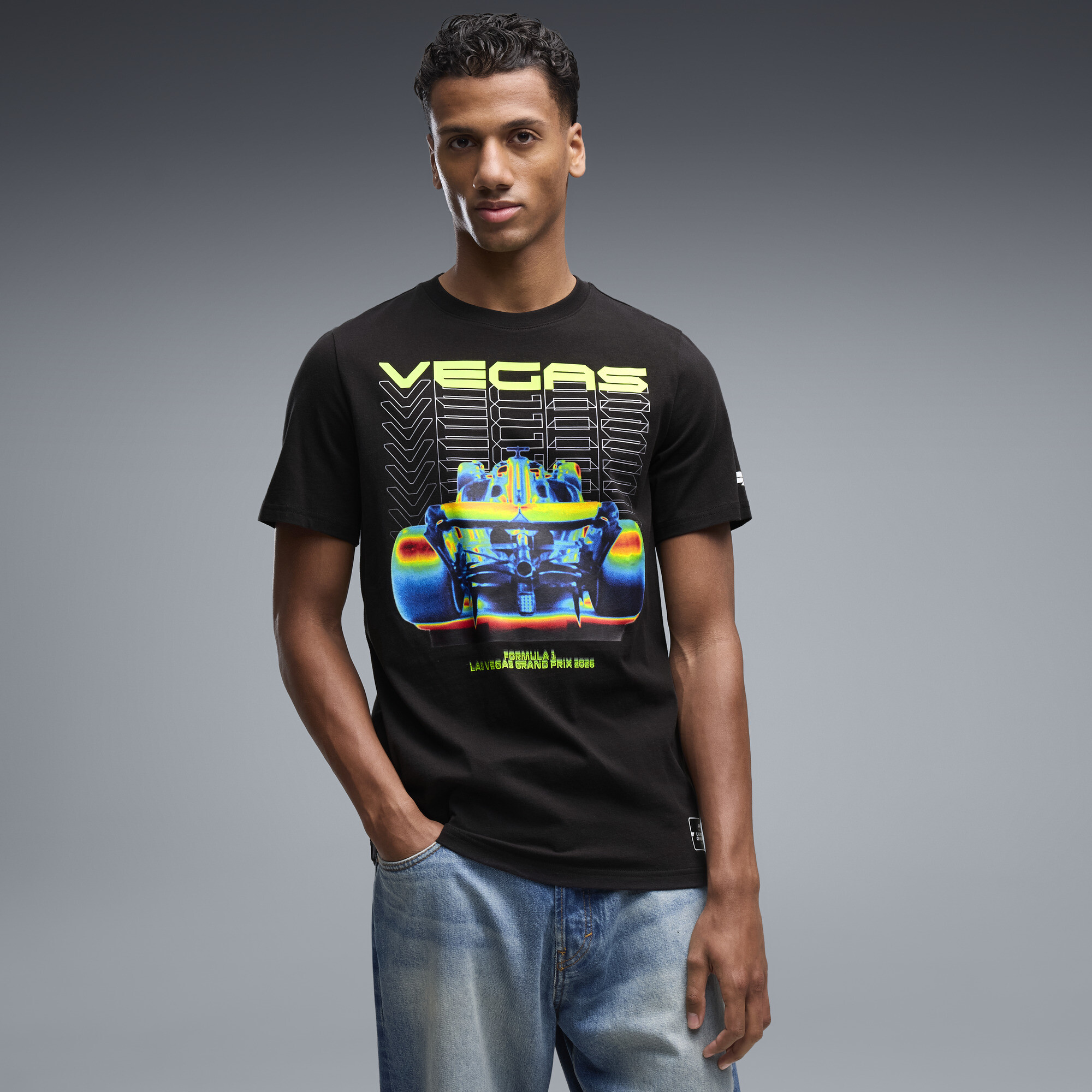 PUMA F1® Las Vegas T-Shirt in Black, Size XL
