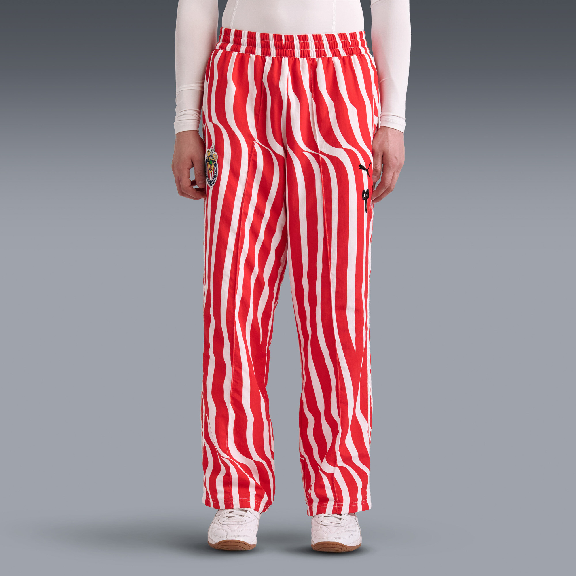 PUMA Chivas x Liberal Youth Ministries Men's T7 Track Pants in Red, Size M