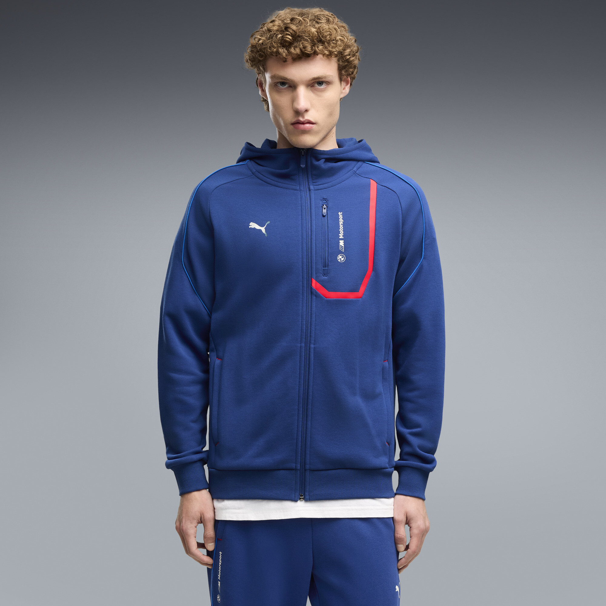 PUMA BMW M Motorsport Men's PM1 Jacket in Blue, Size XL