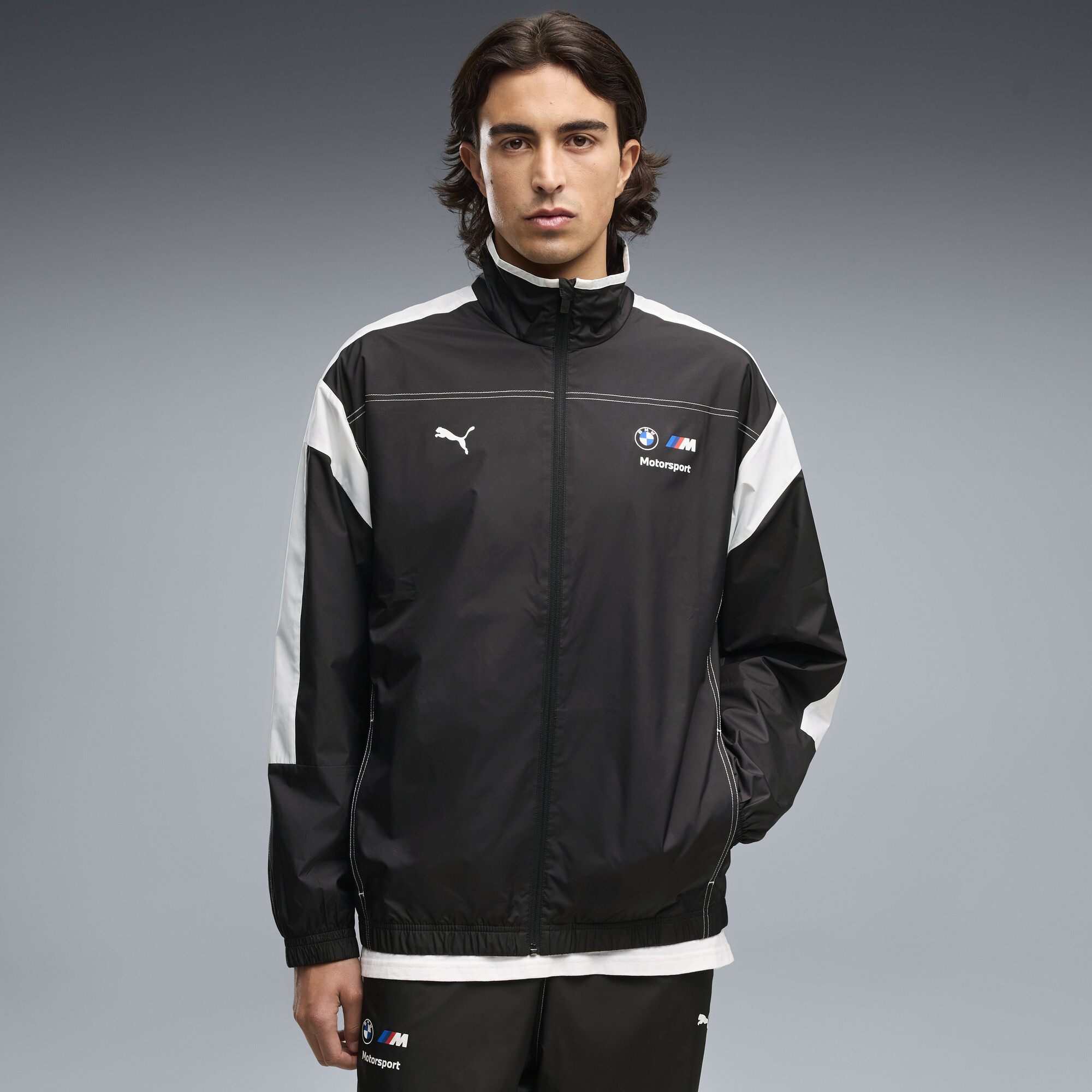 PUMA BMW M Motorsport MT7 Gewebte Jacke Herren, Kleidung, Schwarz, M