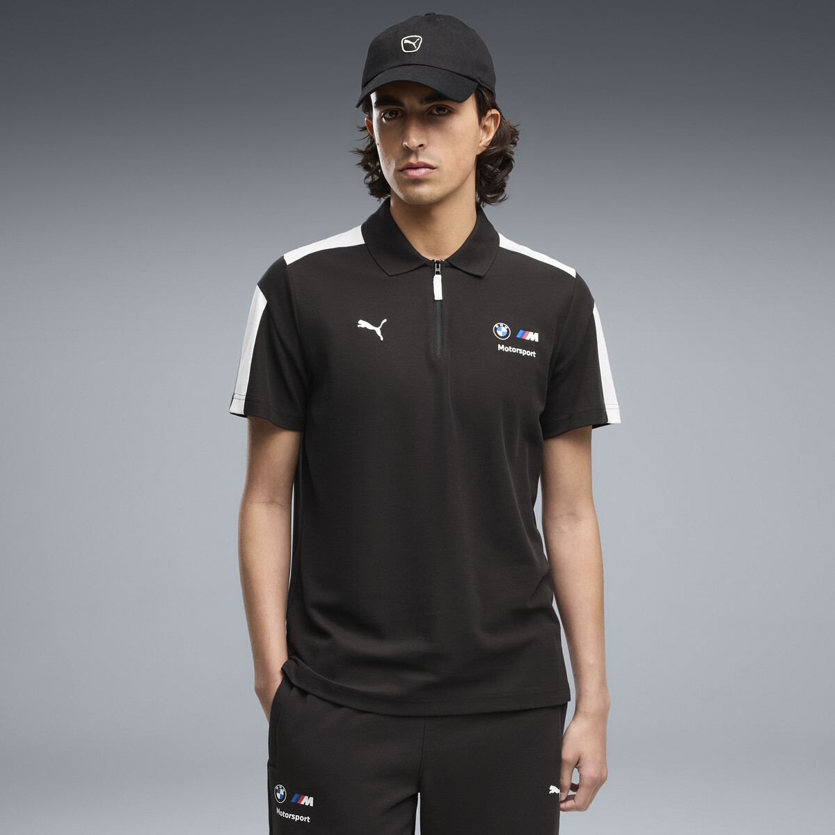 BMW M Motorsport MT7 Polo Men in Black by PUMA, Large