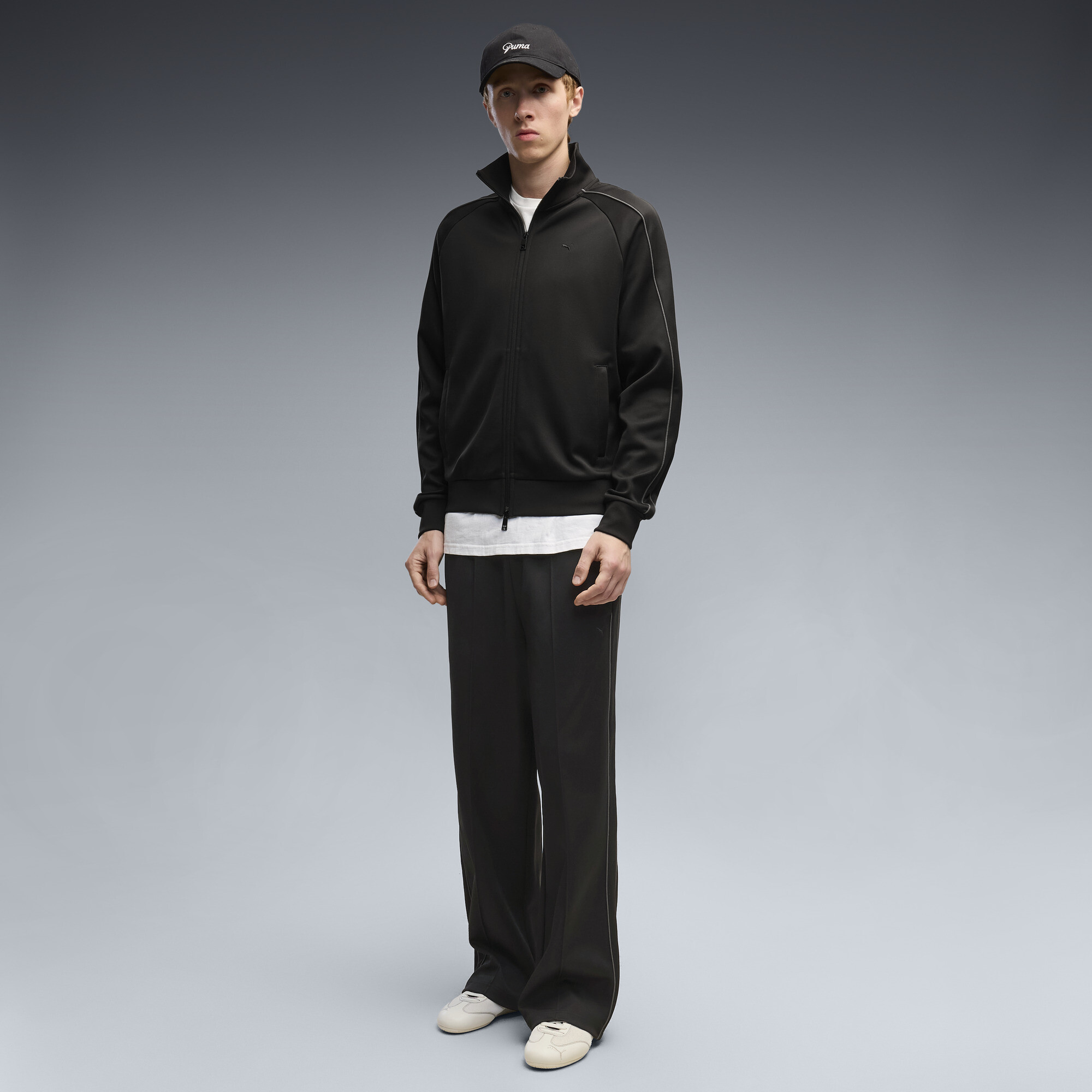 PUMA T7 Men's Relaxed T7 Track Pants in Black, Size M