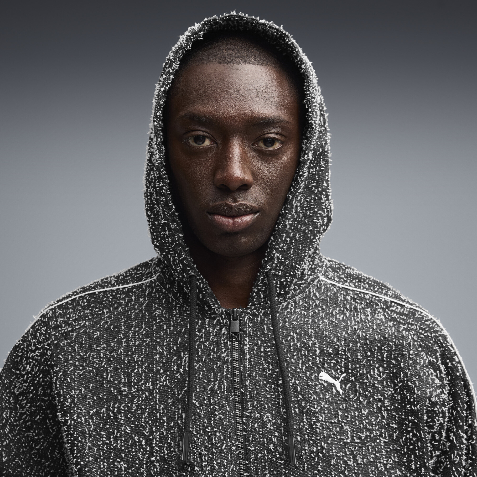PUMA T7 Men's Hooded Jacket in Grey, Size XXL