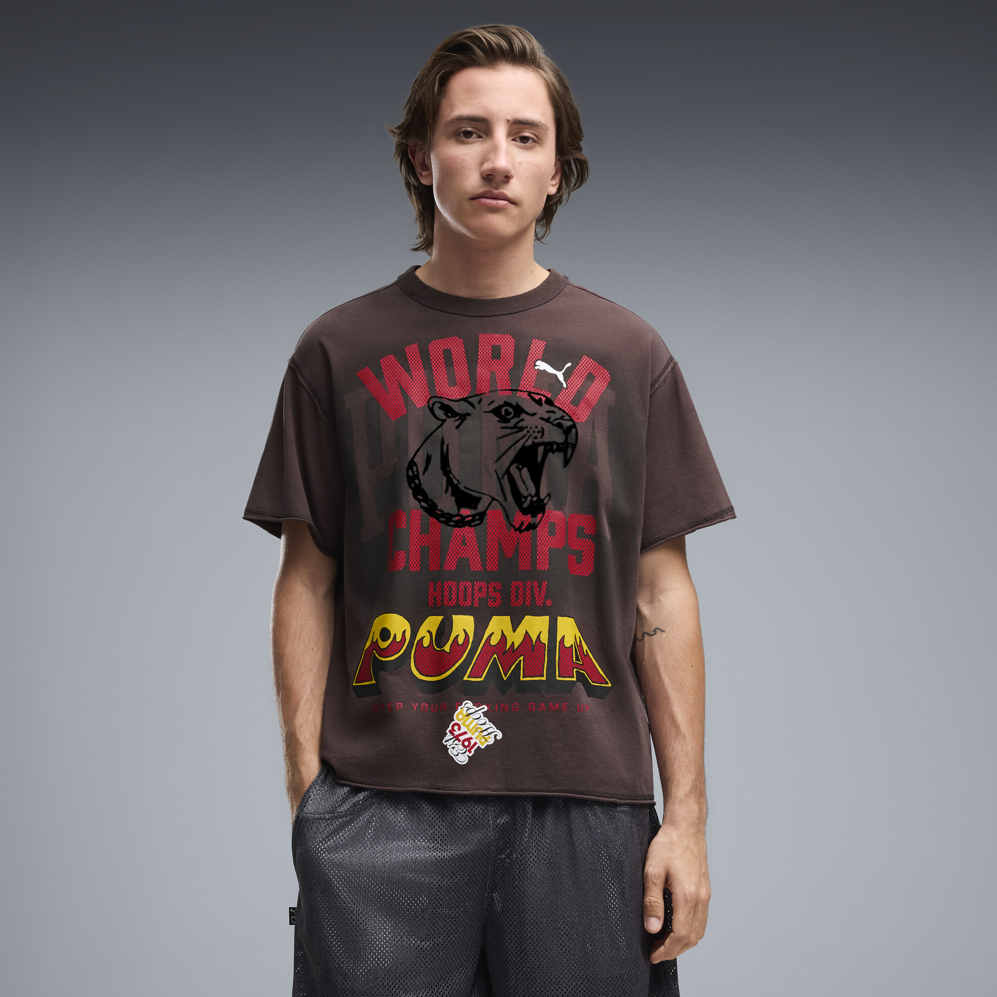 PUMA Art Class Oversized Tee Men, Men, Crystal Black, XXL