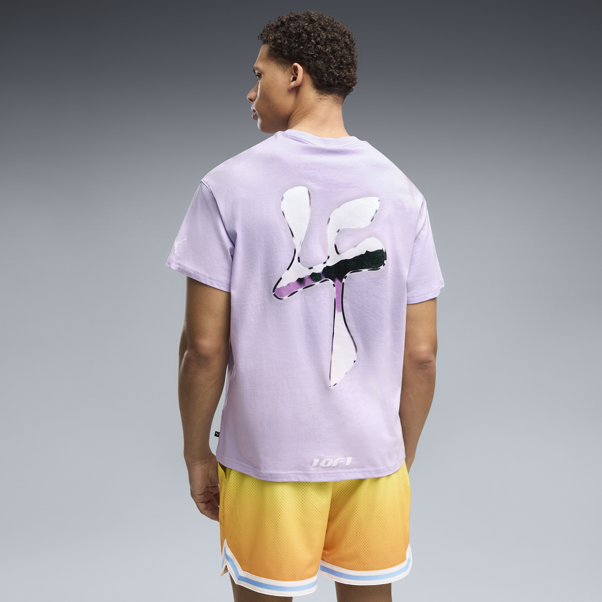 PUMA LaFrancé Heem Aerospace Men's Oversized Basketball T-Shirt in Purple, Size XL