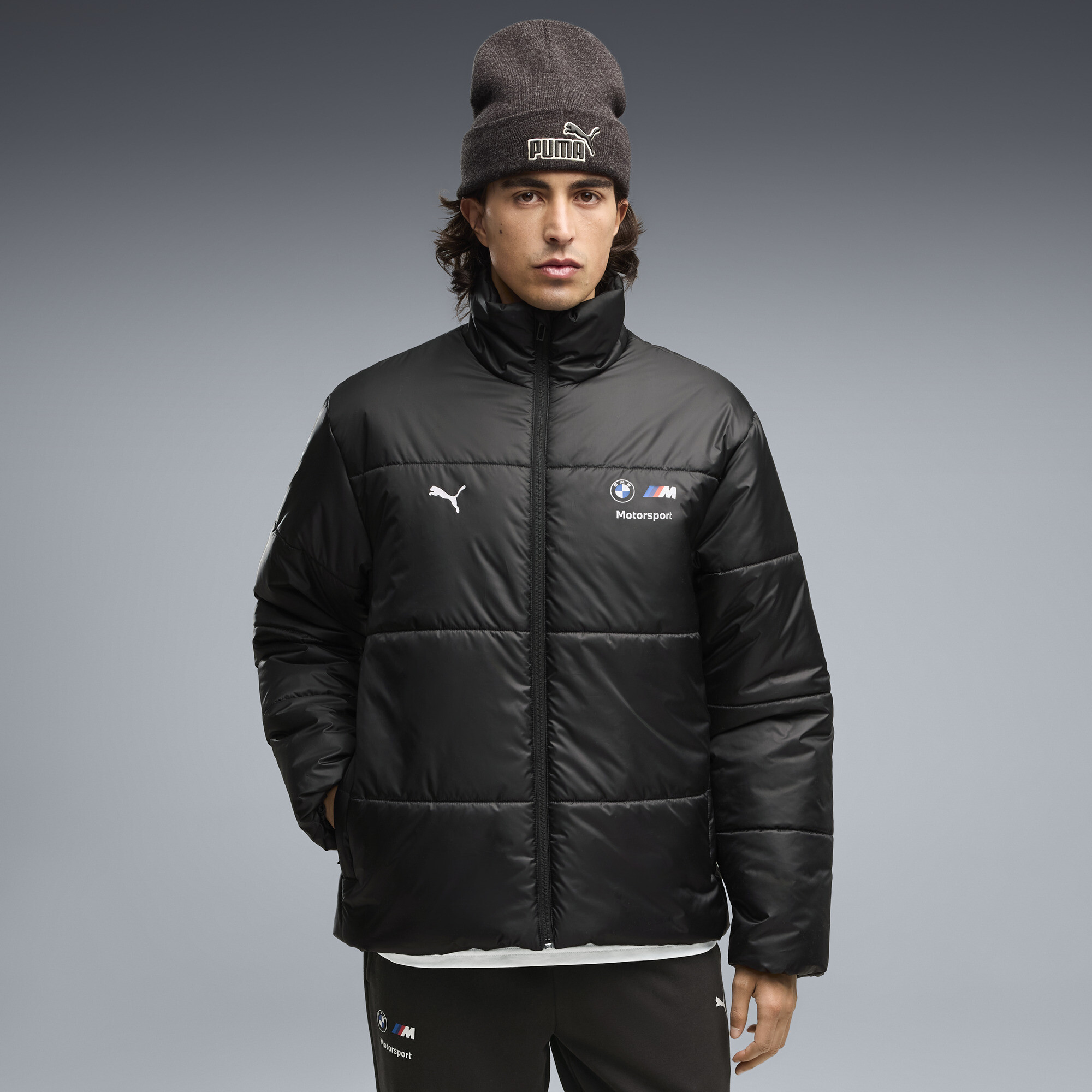 PUMA BMW M Motorsport Essentials Steppjacke Herren, Kleidung, Schwarz, XXL