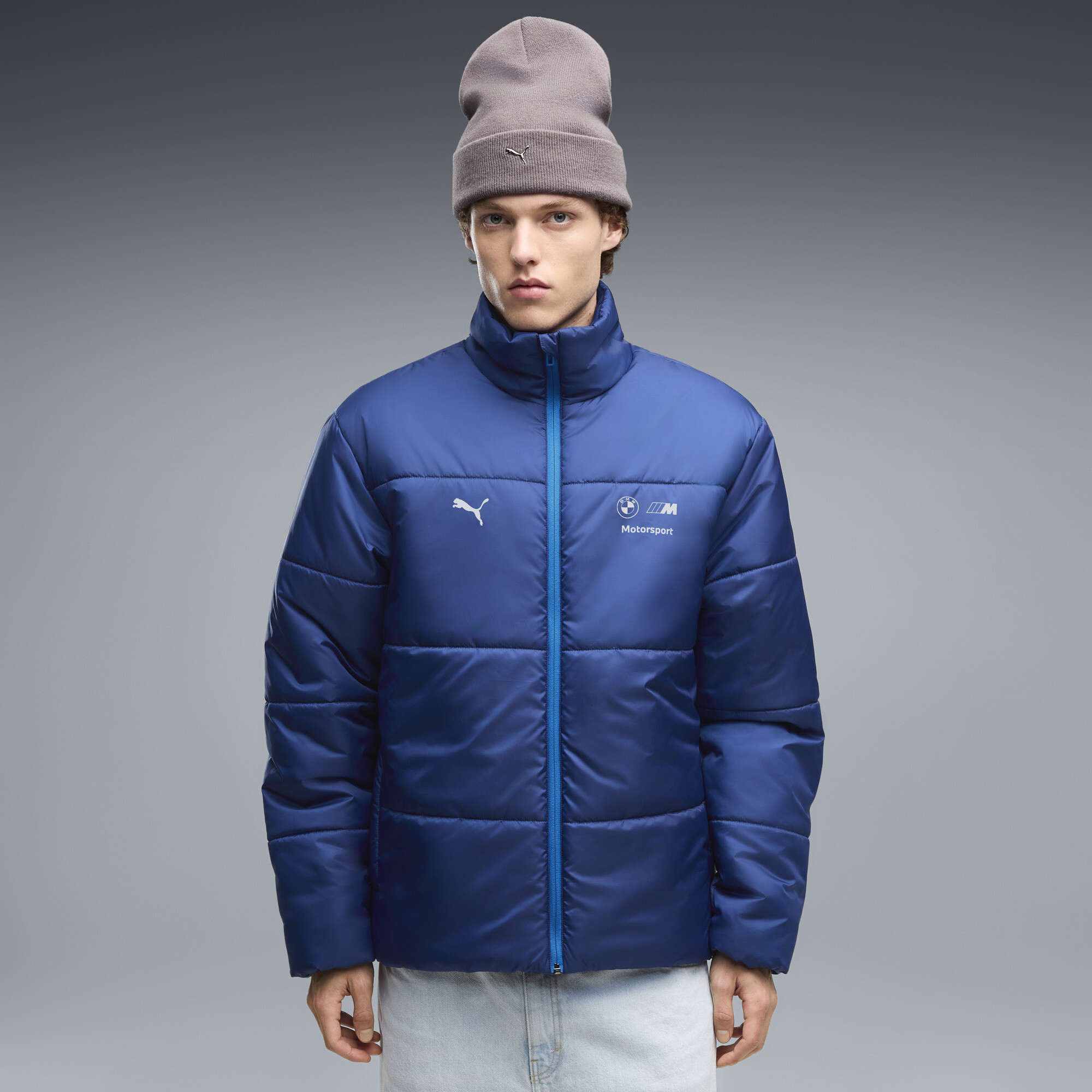 PUMA BMW M Motorsport Essentials Steppjacke Herren, Kleidung, Blau, XXL