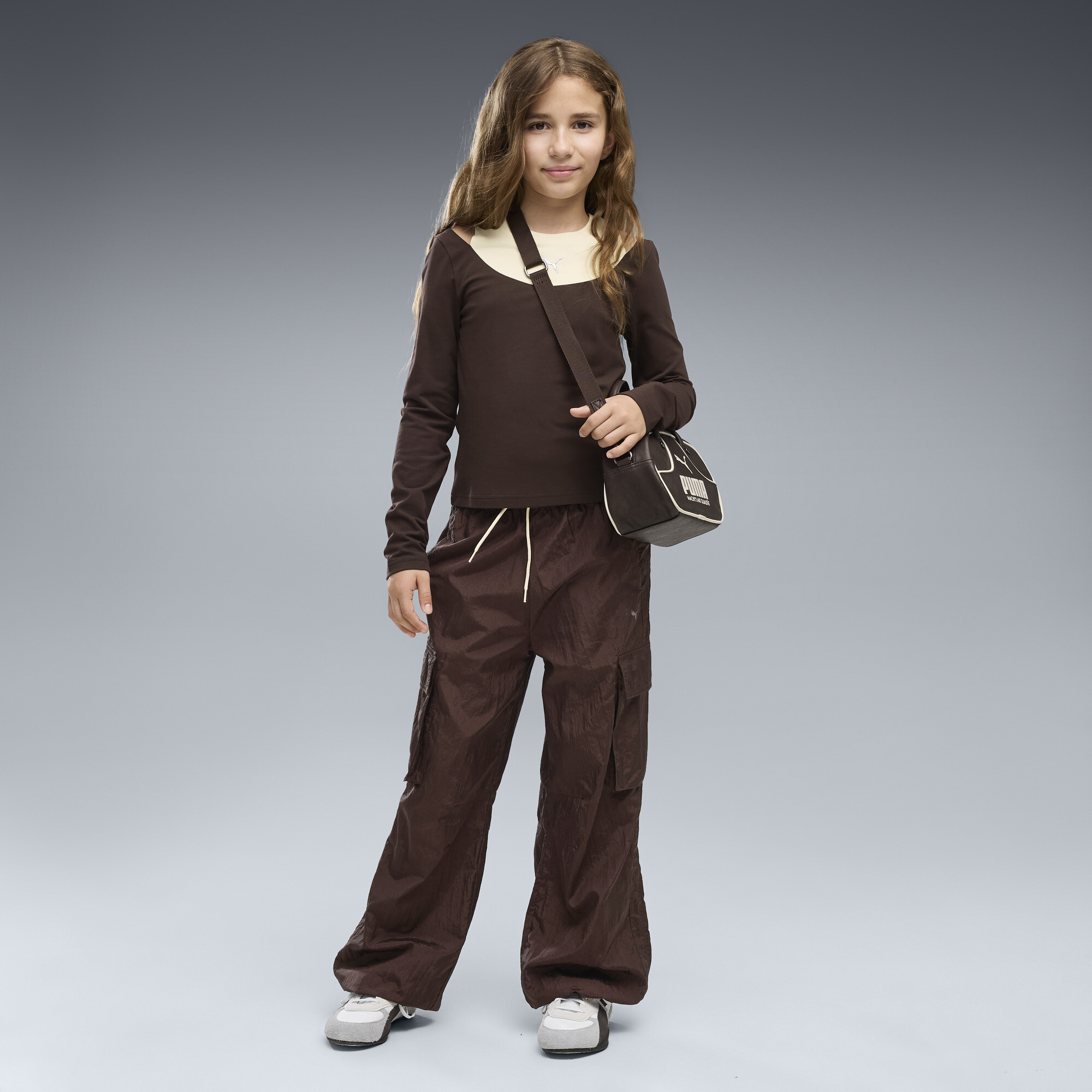 PUMA Midnight Shadow Relaxed Cargohose Teenager, Accessoires, Braun, 13-14Y
