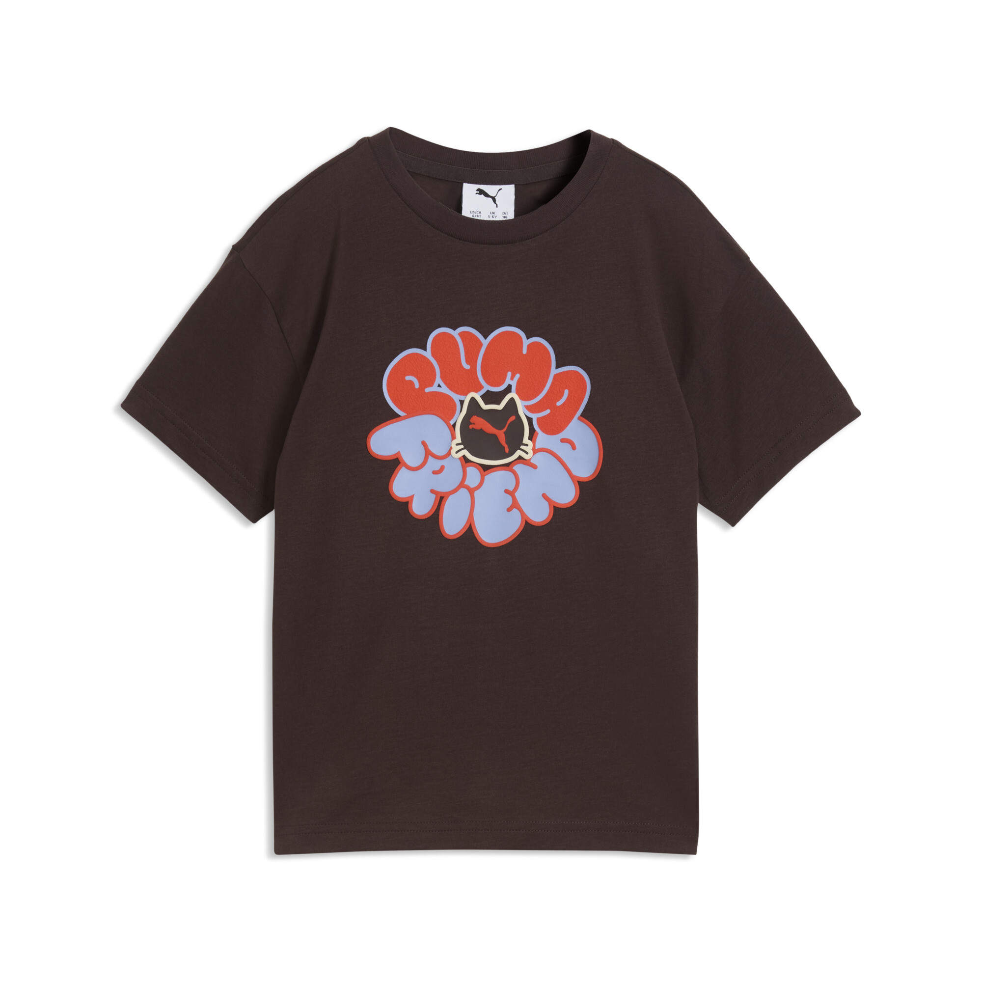 PUMA Imaginary Friend Relaxed Graphic T-Shirt Kinder, Accessoires, Braun, 2-3Y