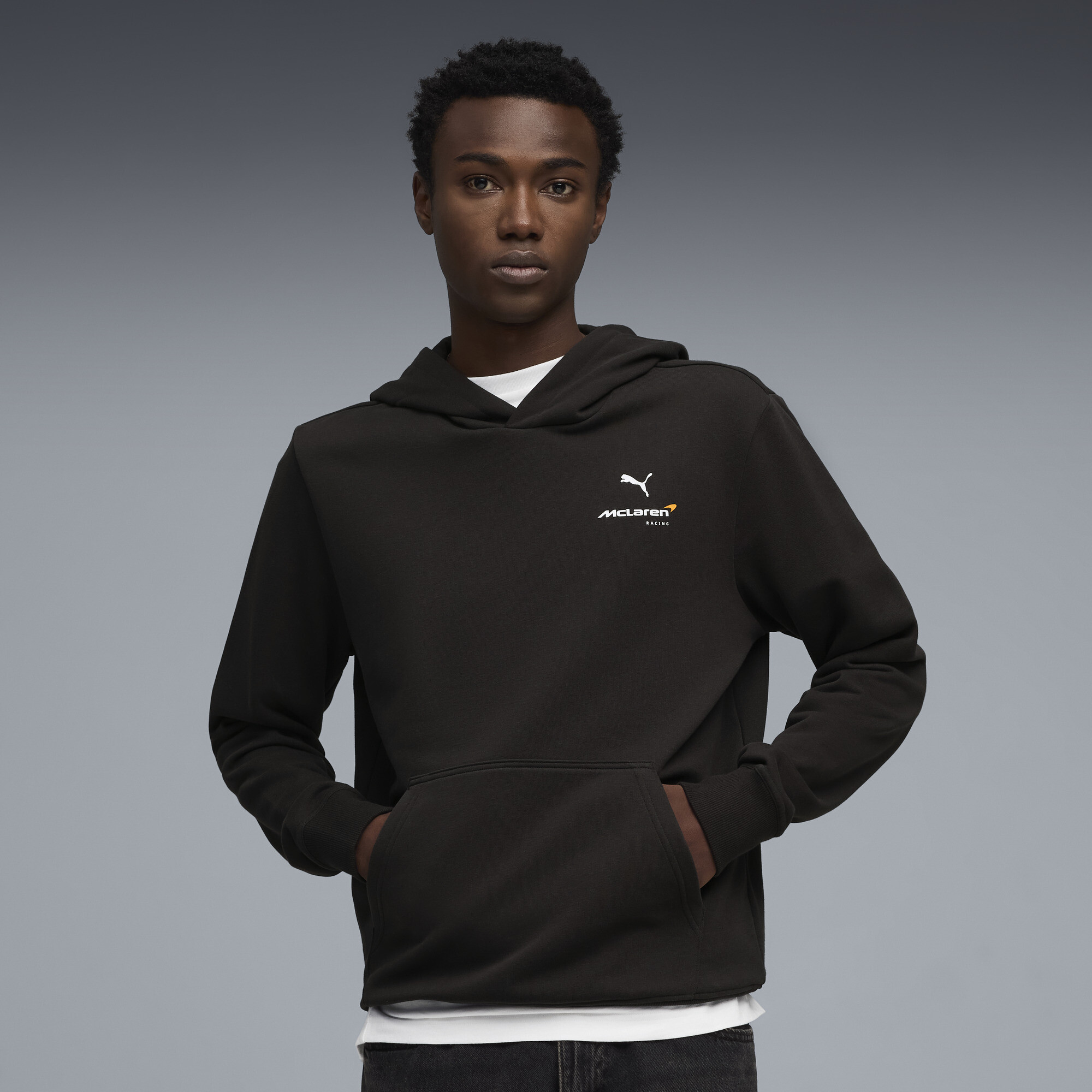 PUMA McLAREN RACING Essentials hoodie voor Heren, Zwart, Maat L thumbnail 4