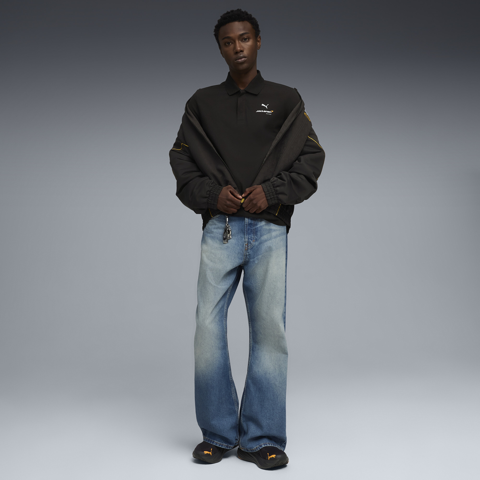 PUMA McLAREN RACING polo voor Heren, Zwart, Maat XXL thumbnail 2