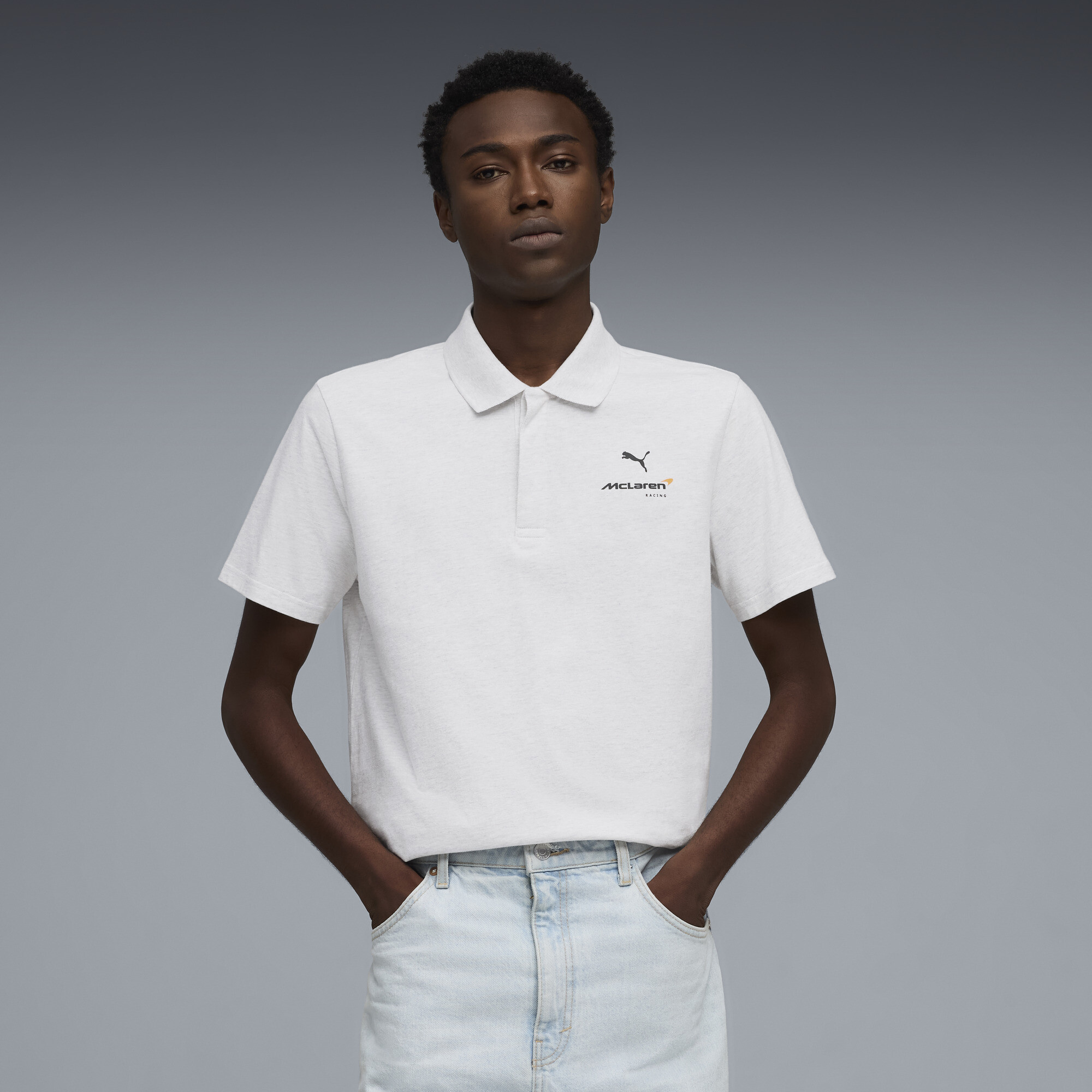 PUMA McLAREN RACING polo voor Heren, Wit, Maat XL thumbnail 4