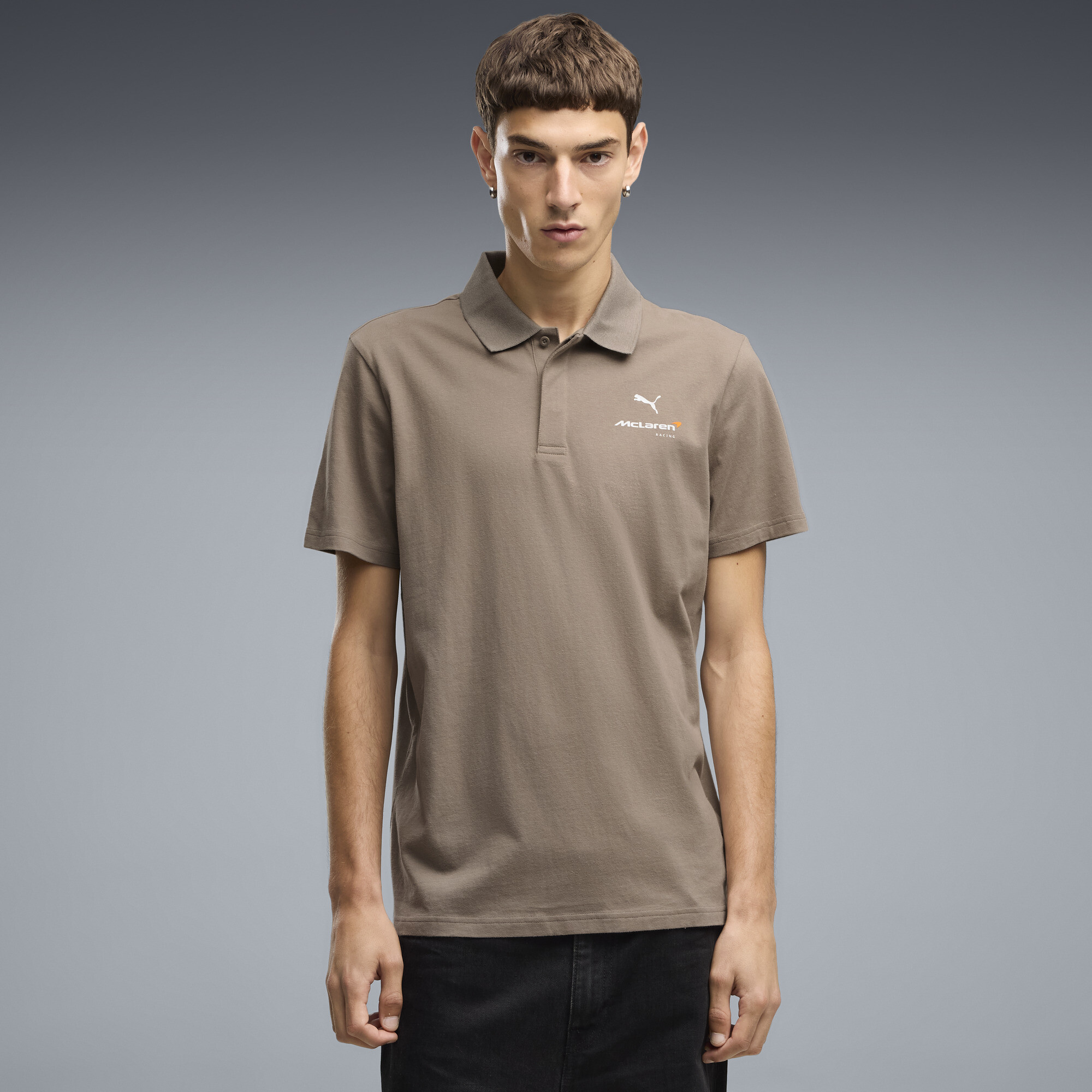 PUMA McLAREN RACING Men's Polo Shirt in Beige, Size S