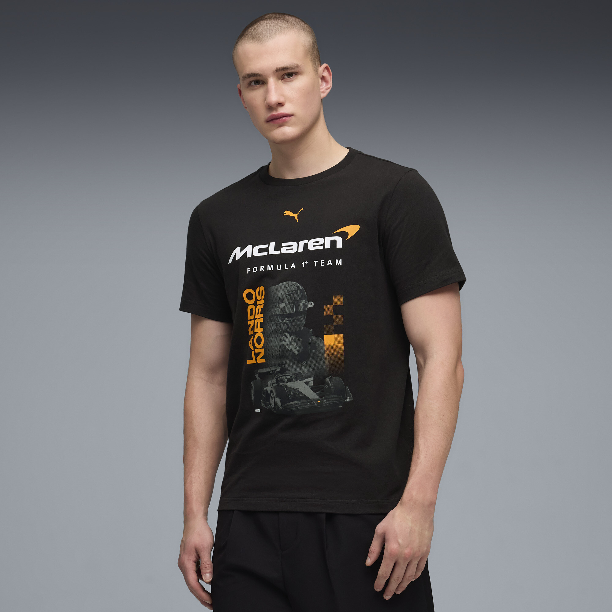 PUMA McLAREN RACING Norris T-shirt voor Heren, Zwart, Maat XXL thumbnail 4