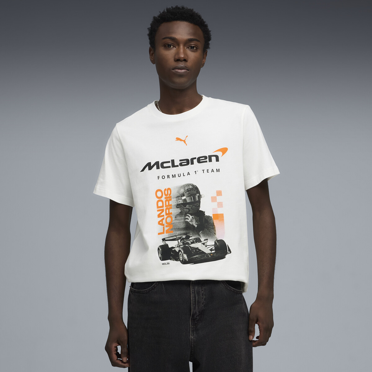 McLAREN MASTERCARD F1 TEAM Replica Norris T-Shirt Men in White by PUMA, Large