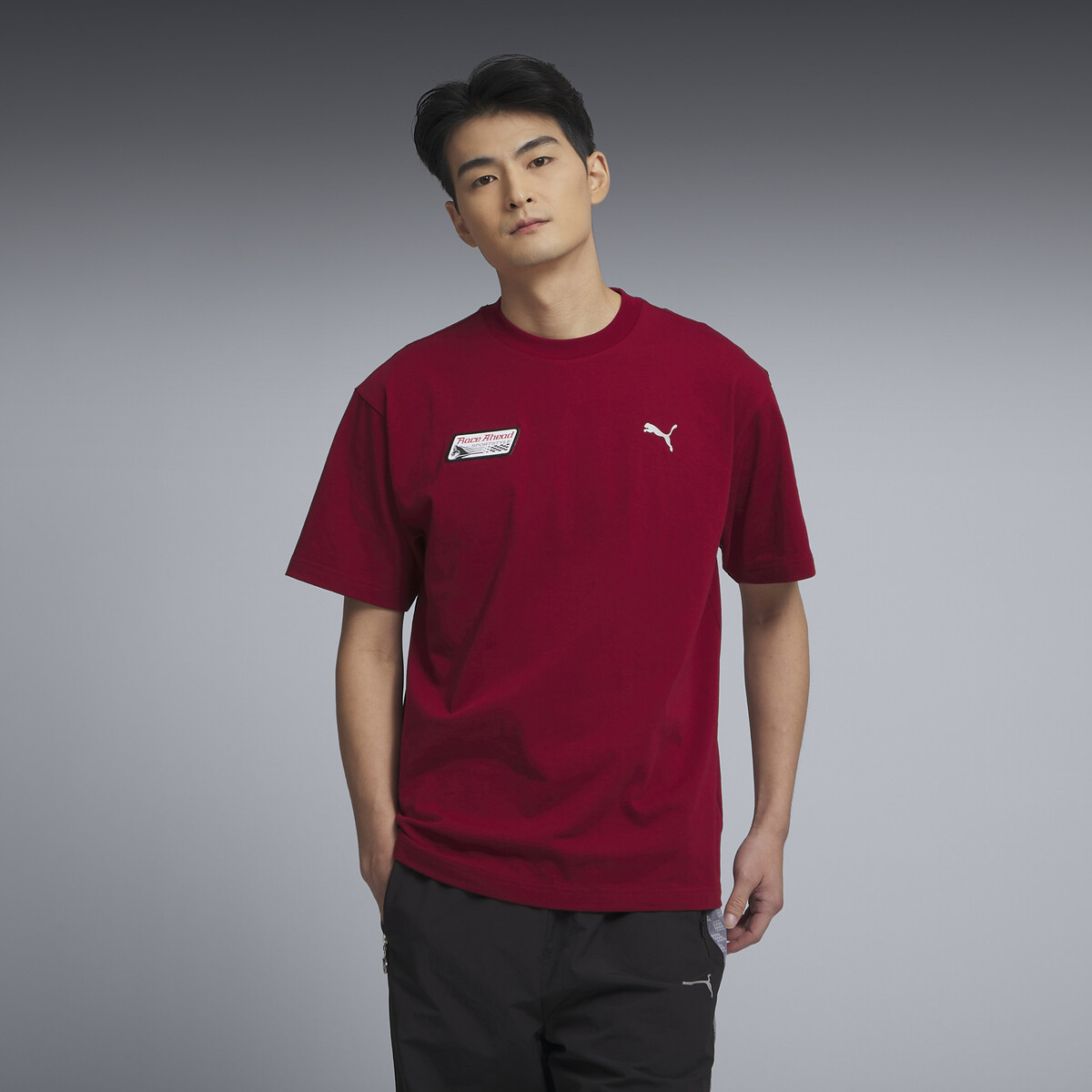 Race Ahead T-Shirt Men in Intense Red by PUMA, XL