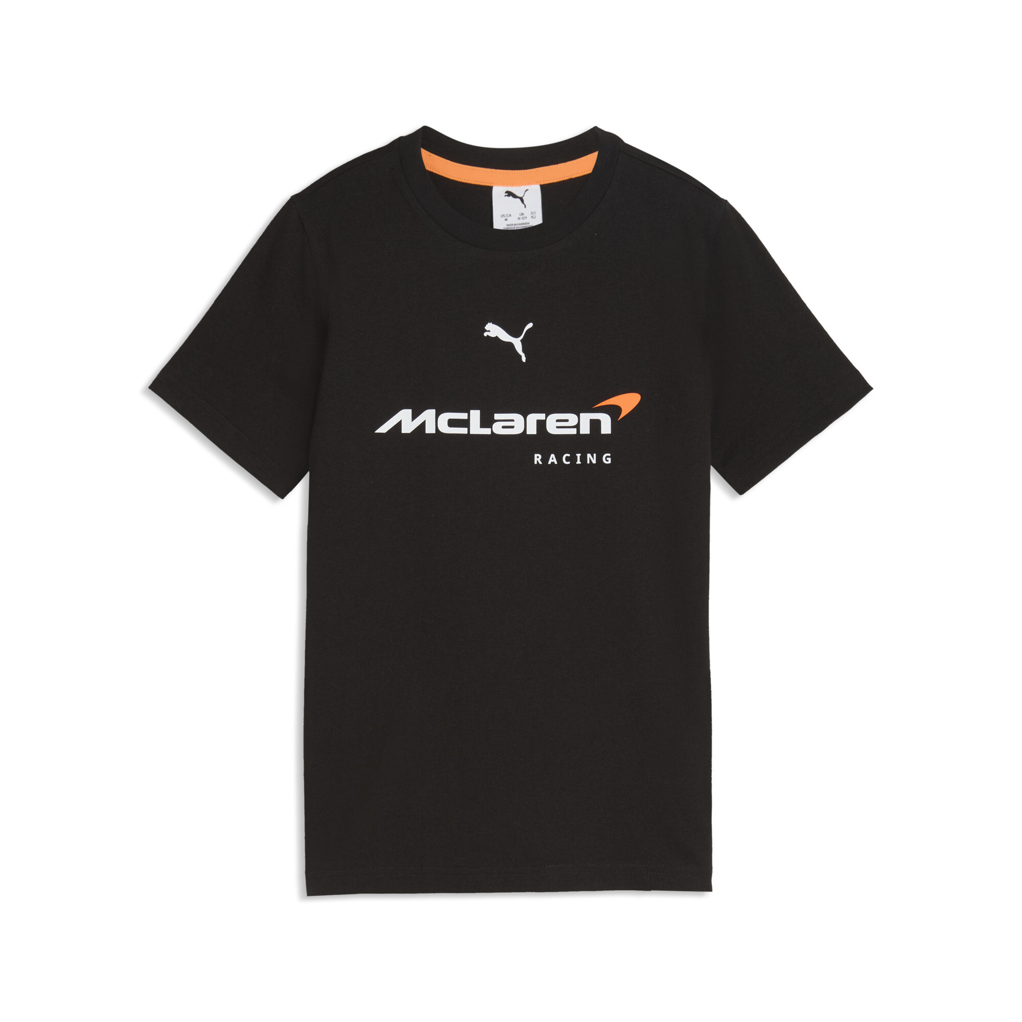 PUMA   Kids Black Mclaren Racing Big Logo T-Shirt Youth - Size 11-12 Youth