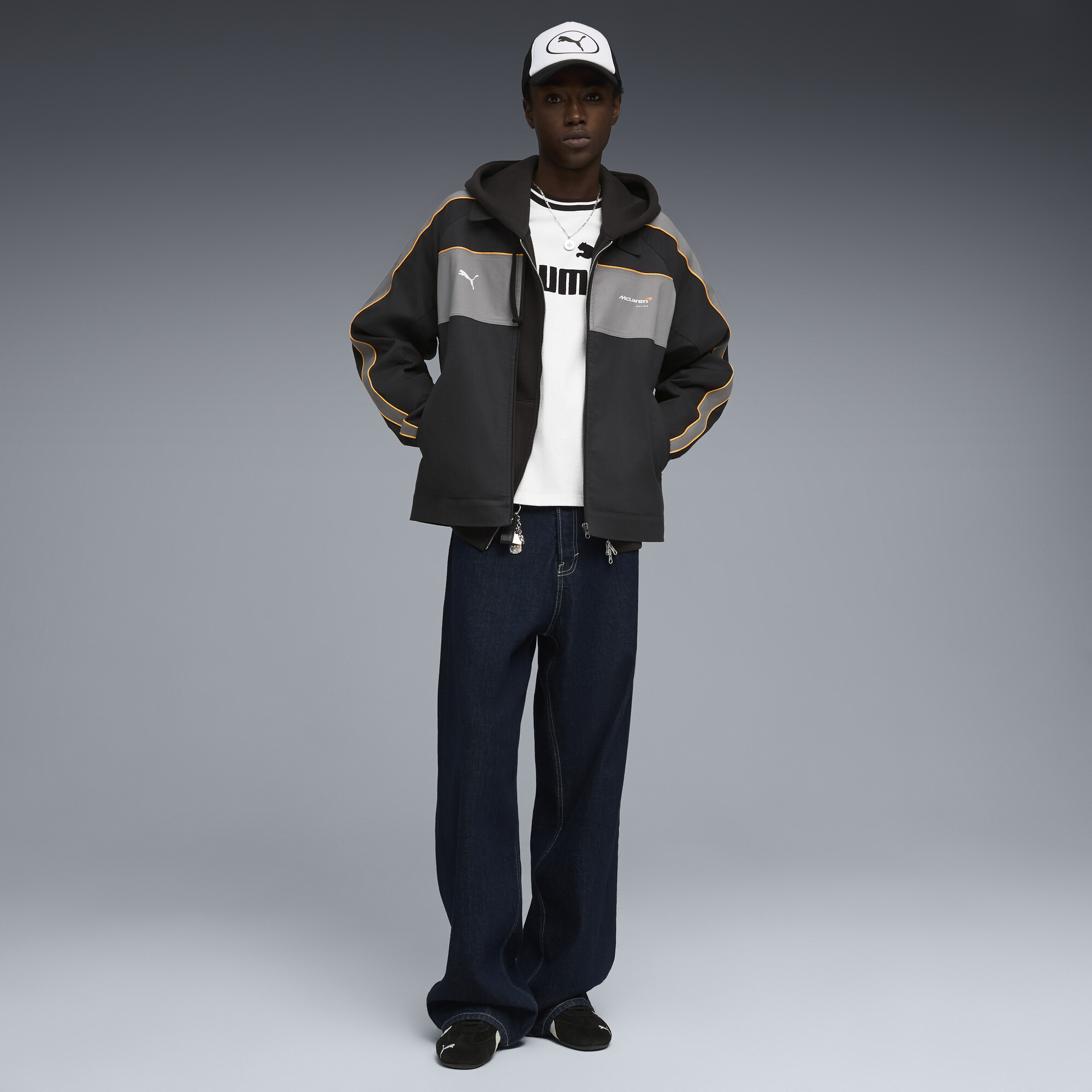 PUMA McLAREN RACING Coach T7 jack voor Heren, Zwart, Maat S thumbnail 5