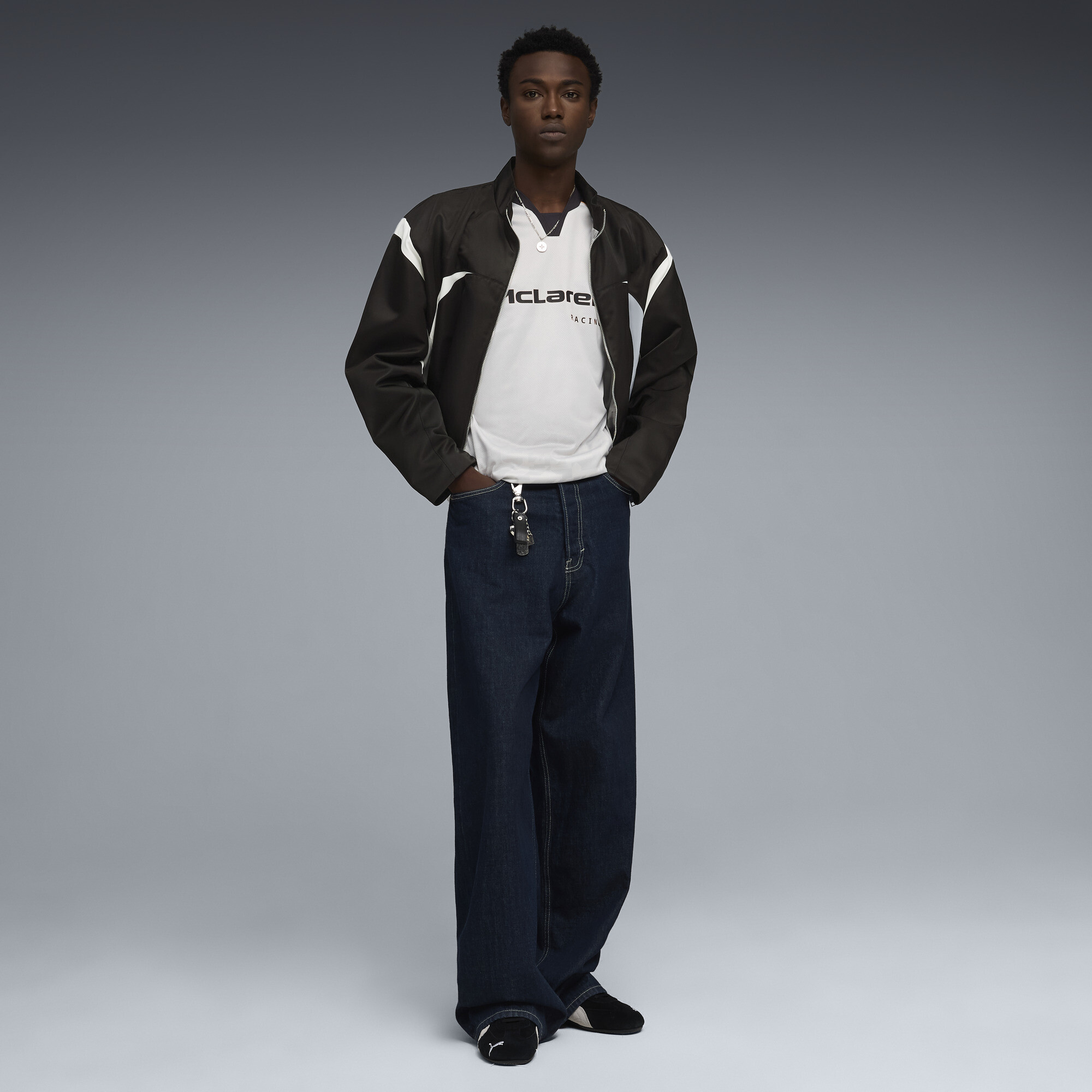 PUMA McLAREN RACING relaxed shirt voor Heren, Zwart, Maat M thumbnail 3