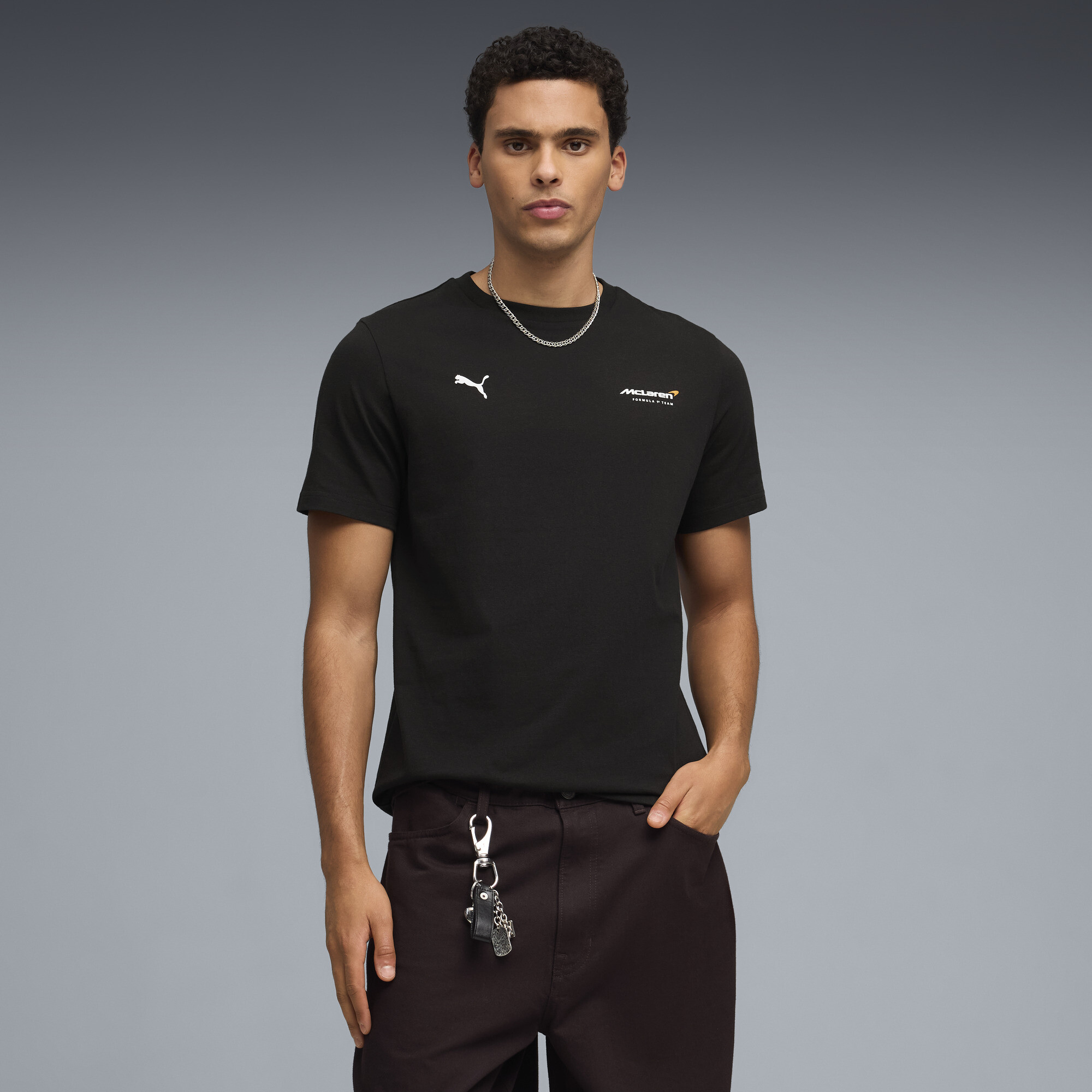 PUMA McLAREN RACING Graphic T-shirt voor Heren, Zwart, Maat XL thumbnail 4