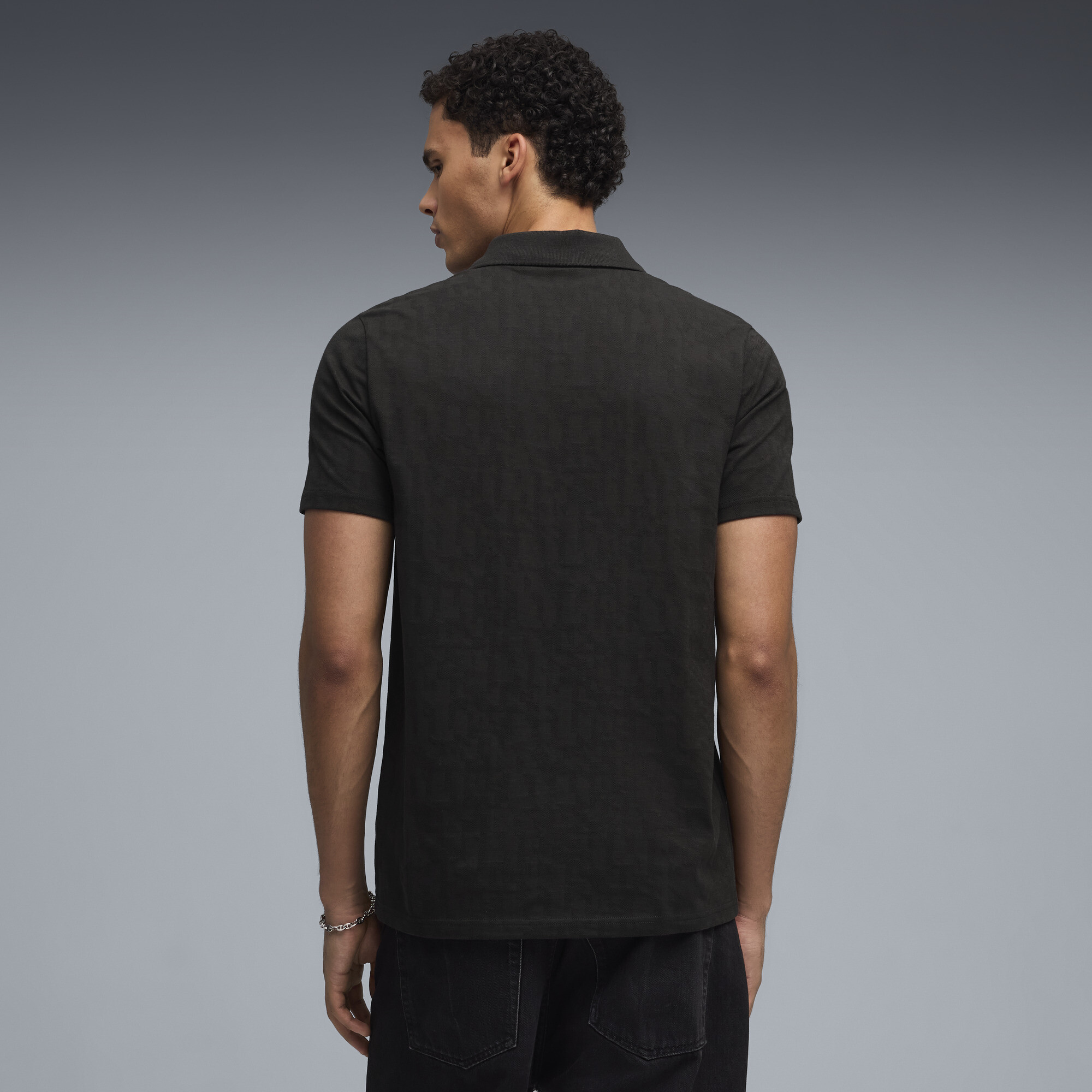 PUMA McLAREN RACING Jacquard polo voor Heren, Zwart, Maat XS thumbnail 3