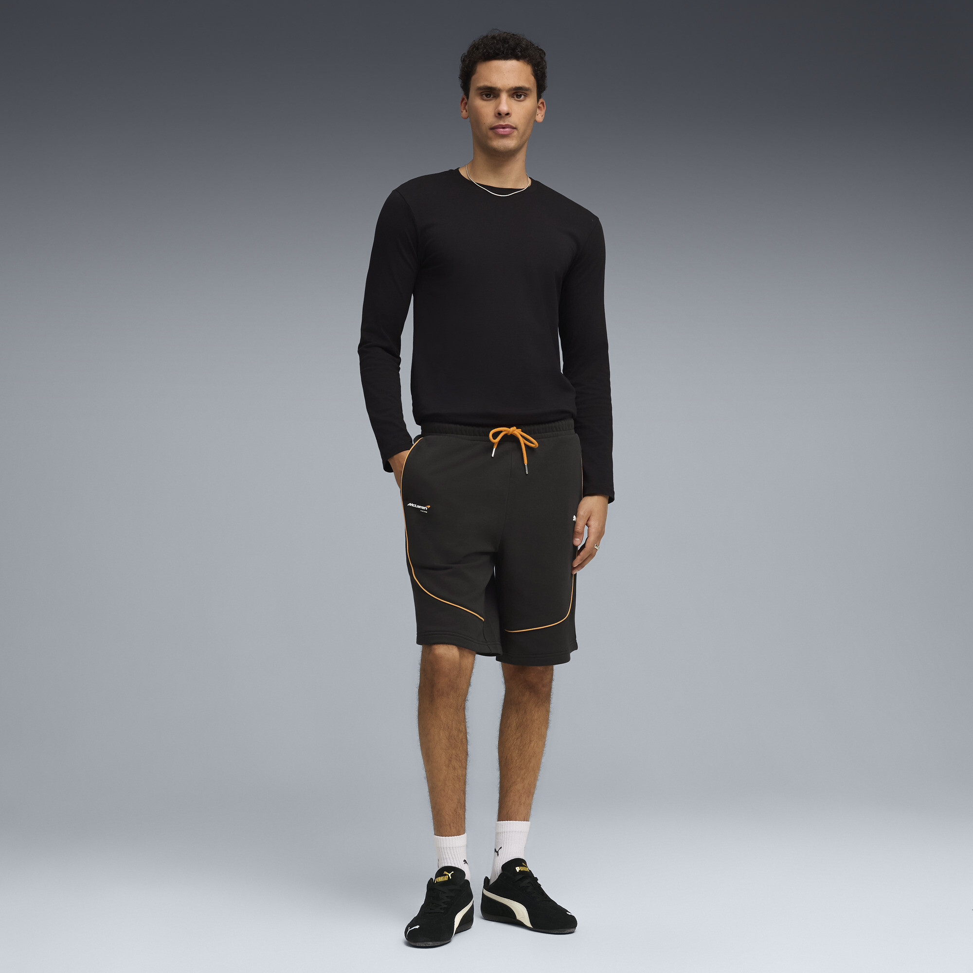 PUMA McLAREN RACING short voor Heren, Zwart, Maat XL thumbnail 2