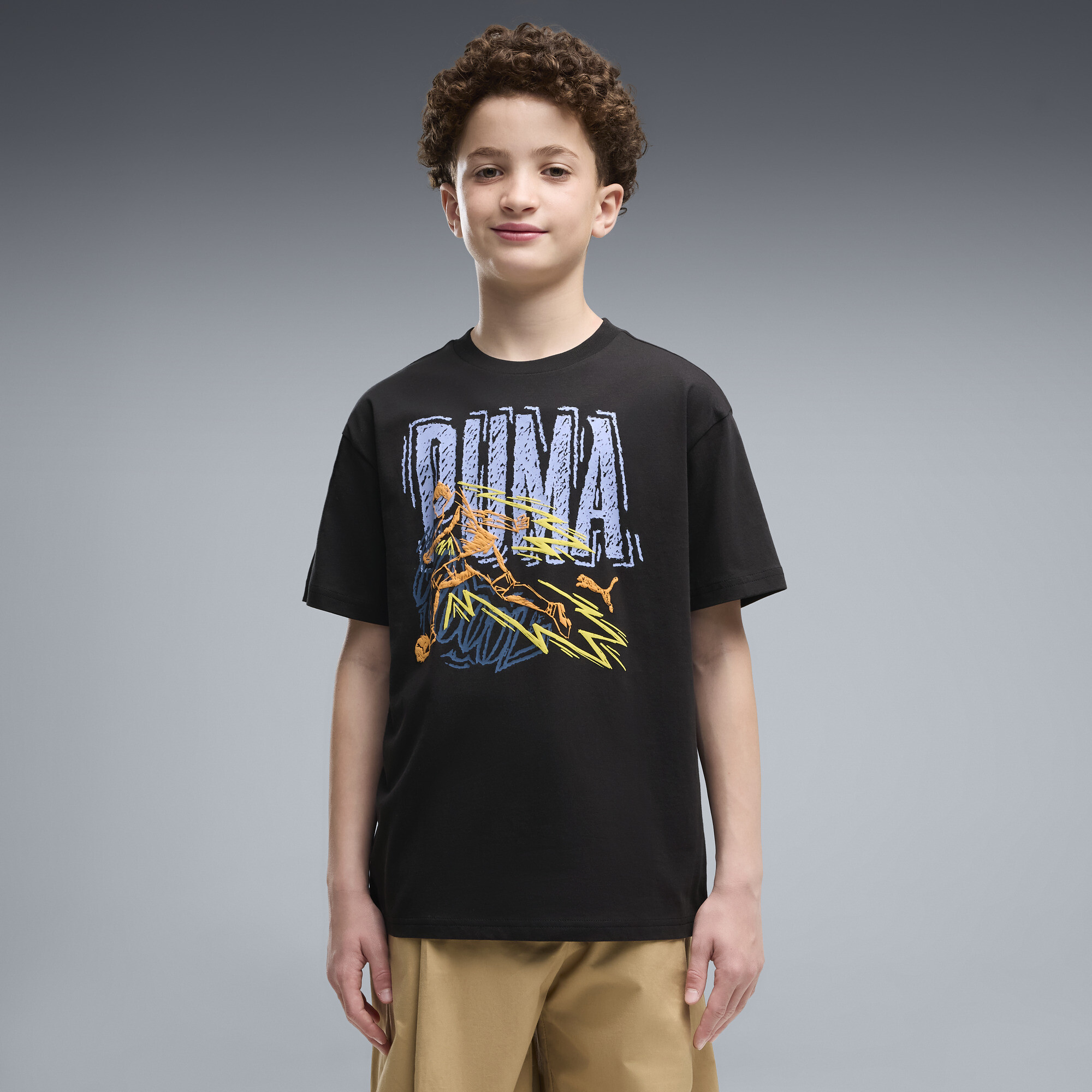 PUMA T-shirt de sport dcontract imprims Enfant et Adolescent Accessoires Noir 15-16Y 25 €