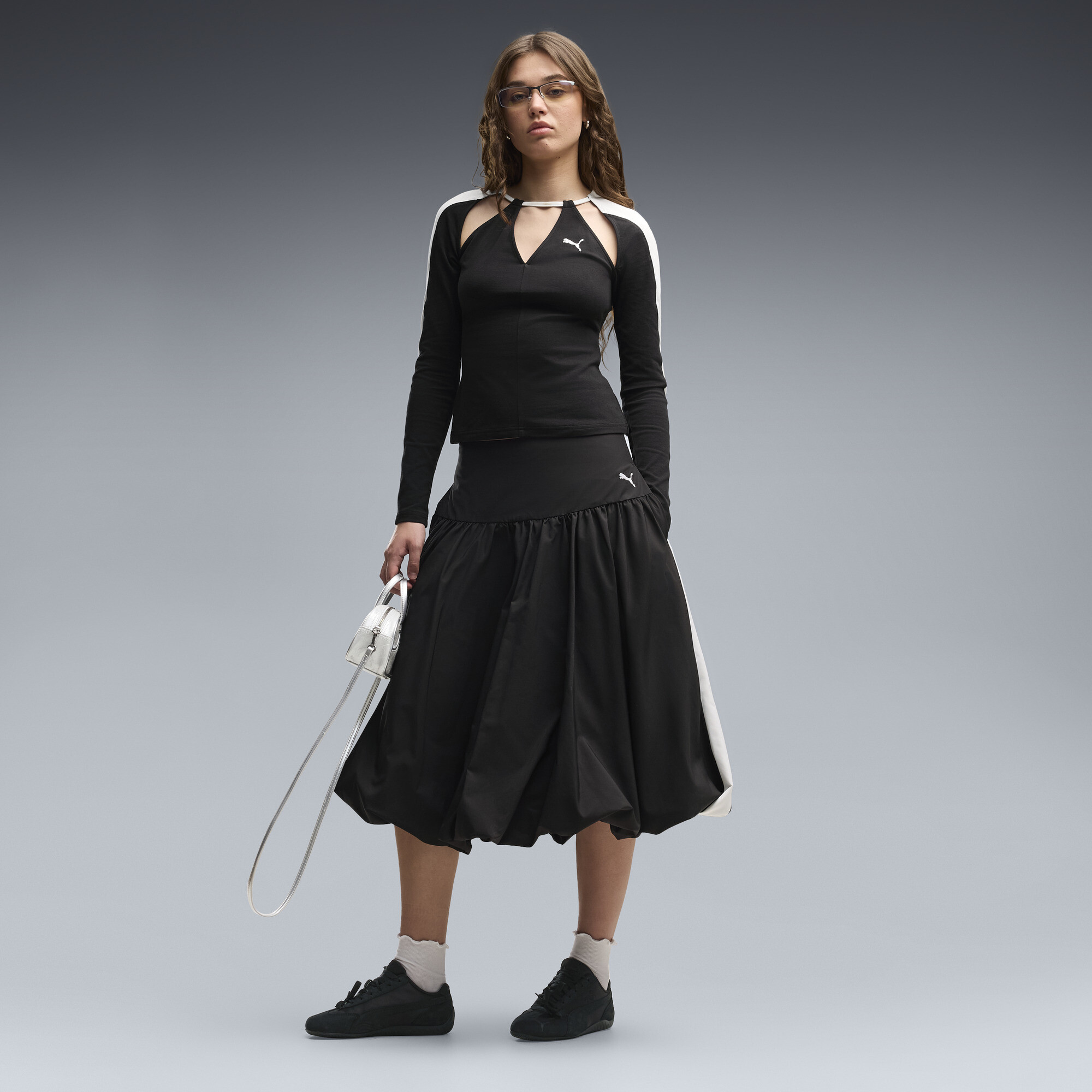 PUMA Jupe midi bouffante T7 Femme Accessoires Noir S 70 €