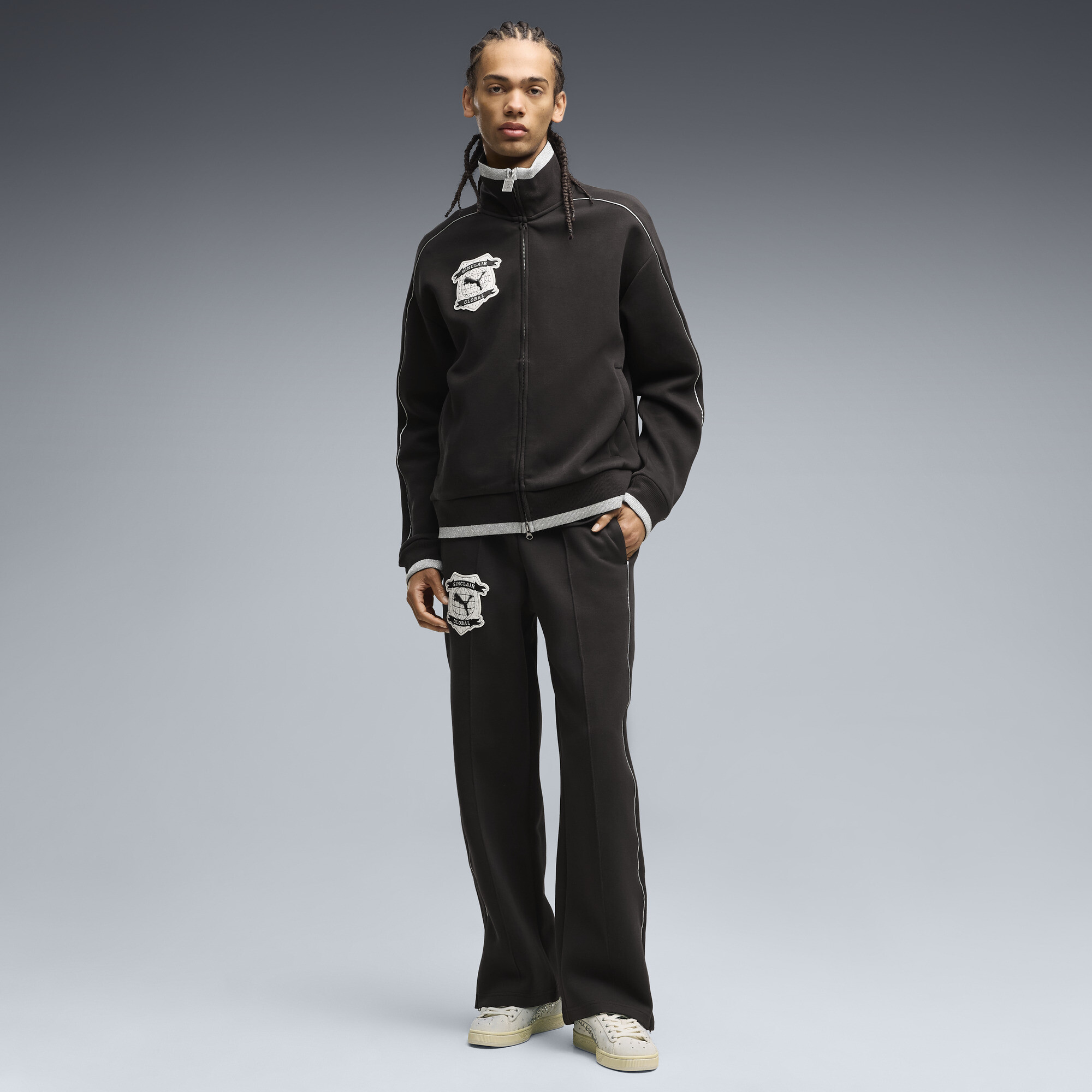 PUMA x SINCLAIR Men's T7 Relaxed Pants in Black, Size XL