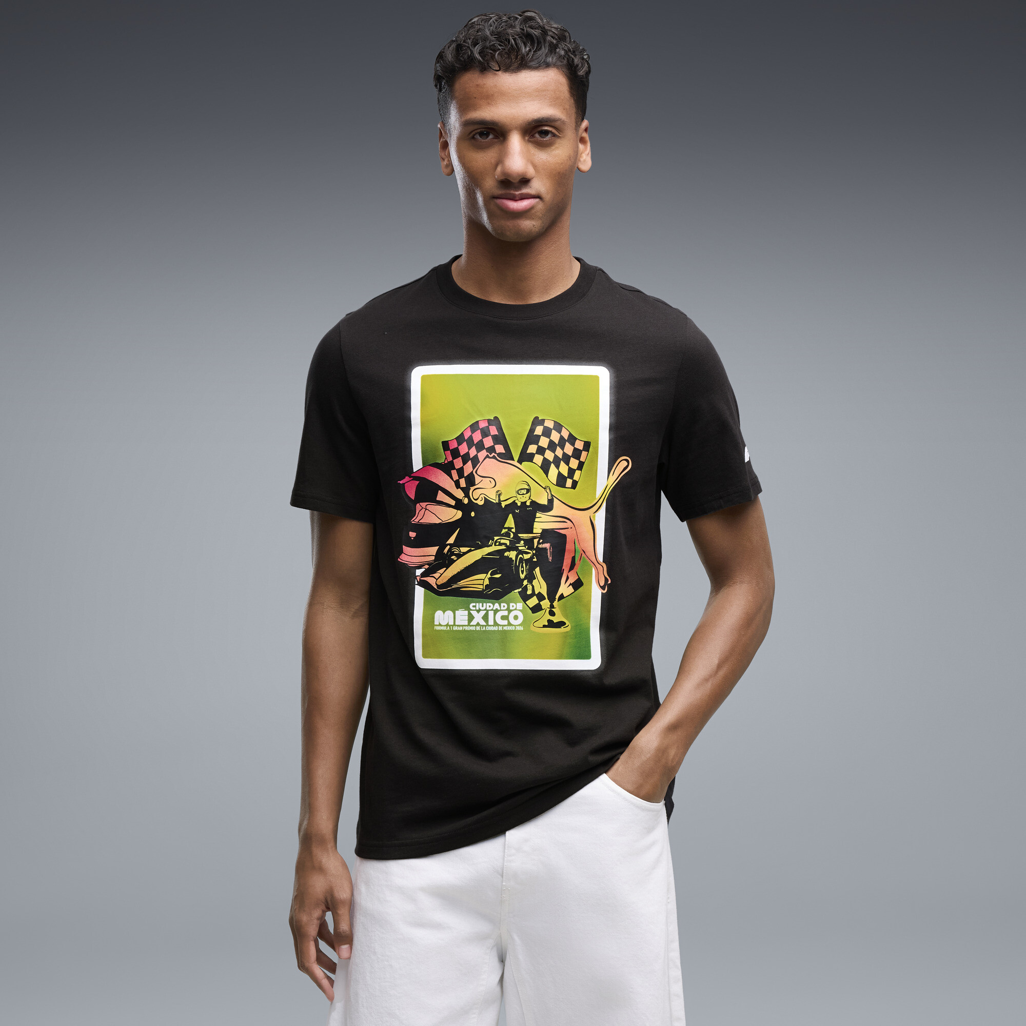 PUMA Men's Scuderia Ferrari Mexico Race T-Shirt, XXL, Black