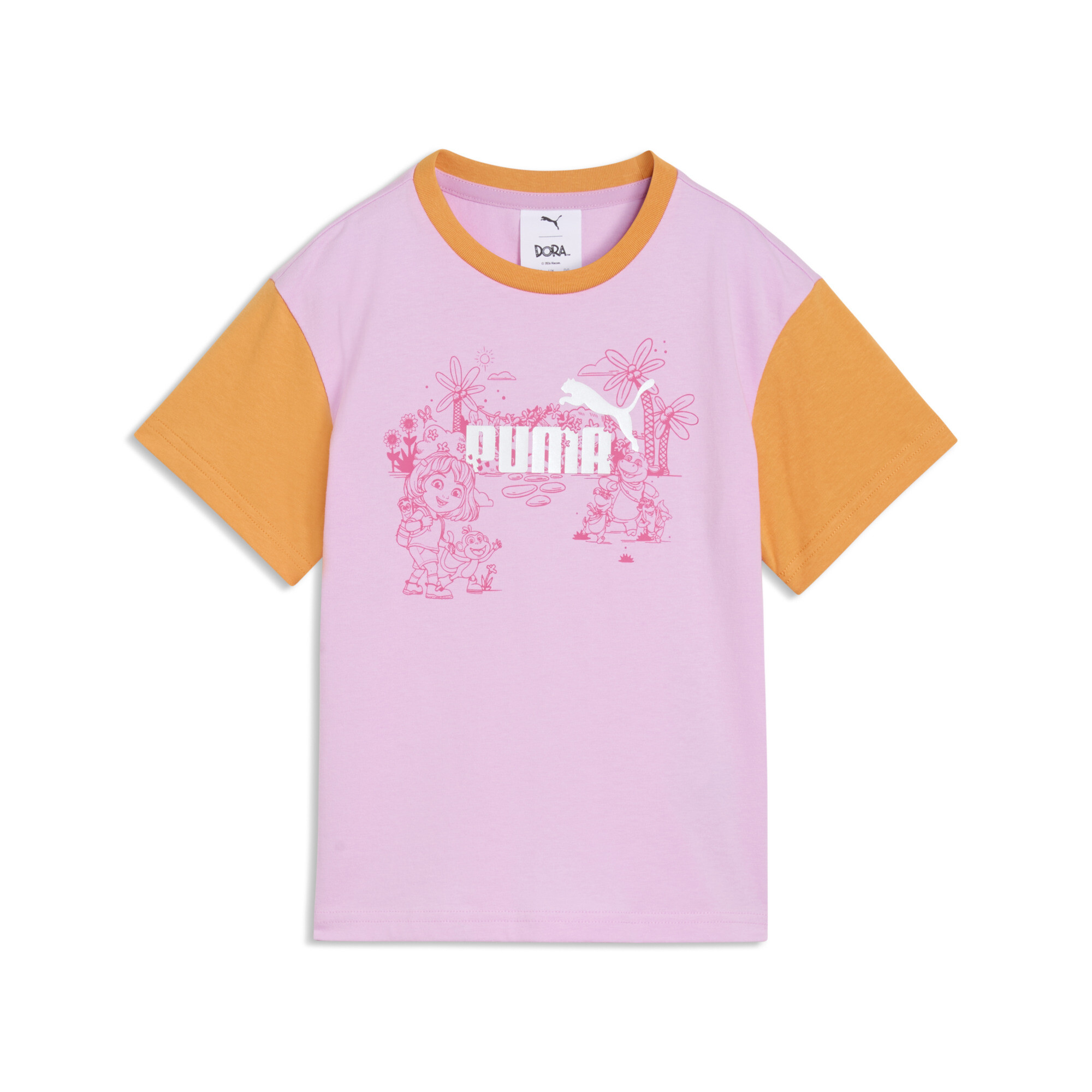 Dziecięca koszulka o luźnym kroju PUMA x DORA THE EXPLORER Graphic, Akcesoria, Różowy, 2-3Y