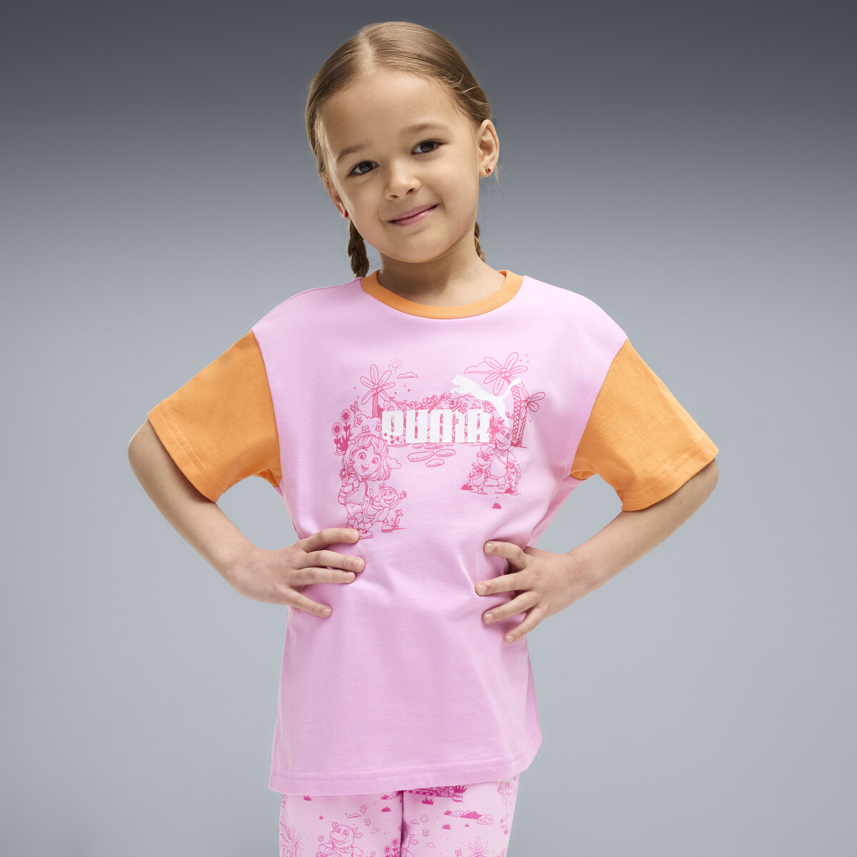 PUMA x DORA THE EXPLORER Relaxed Graphic T-Shirt Kids in Mauve Glow, 4-5Y
