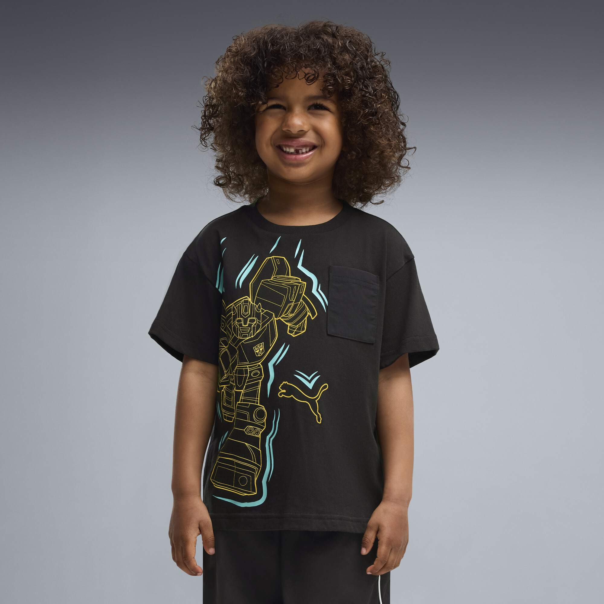T-shirt dcontract imprims PUMA x TRANSFORMERS Enfant Vtements Noir 6-7Y 25$