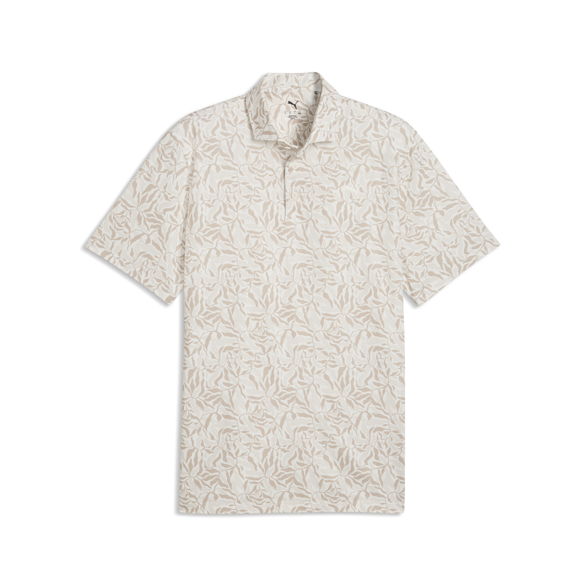 PUMA CLOUDSPUN Marine Botanical Polo Herren, Kleidung, Weiß, 3XL