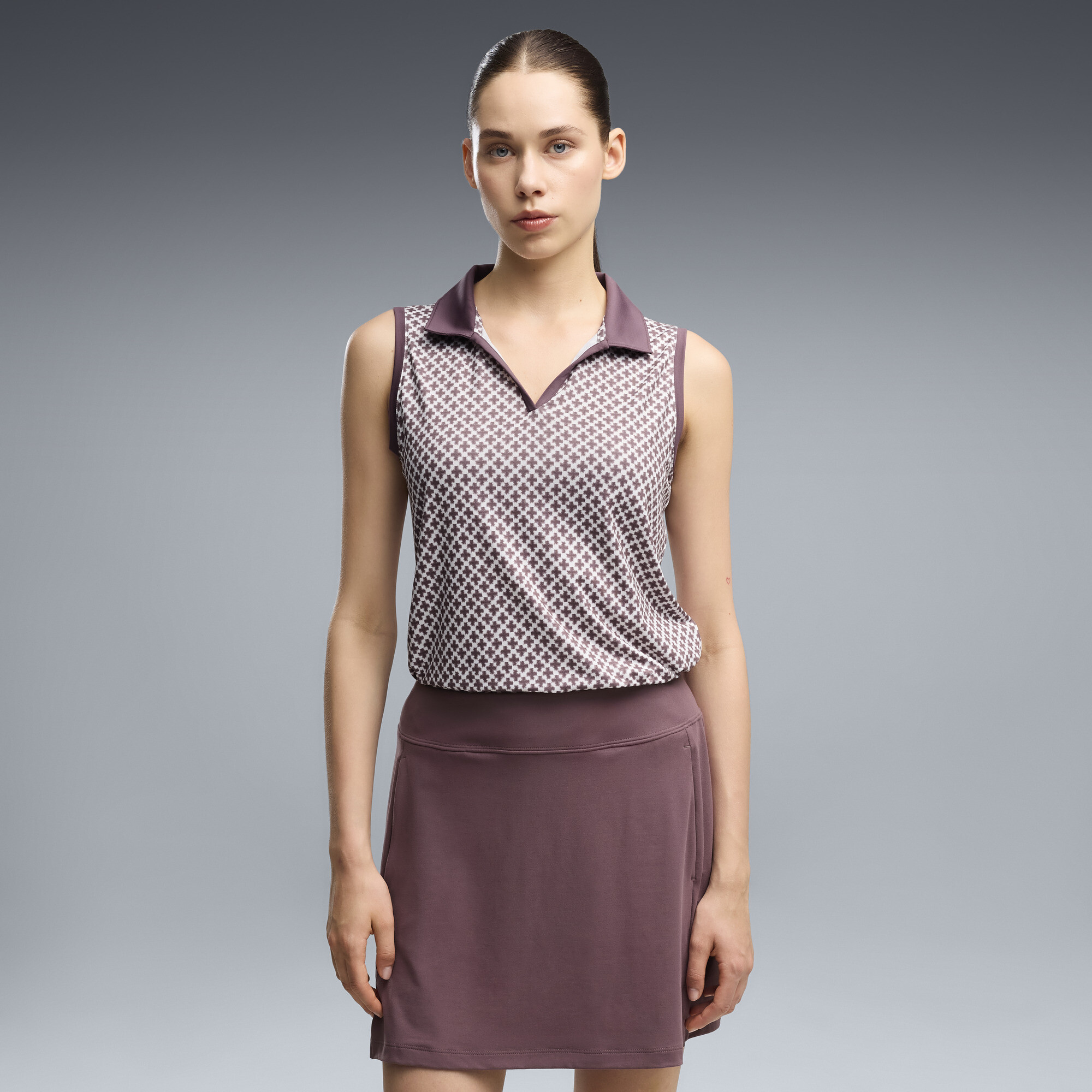 PUMA Club mouwloze golfpolo voor Dames, Maat M