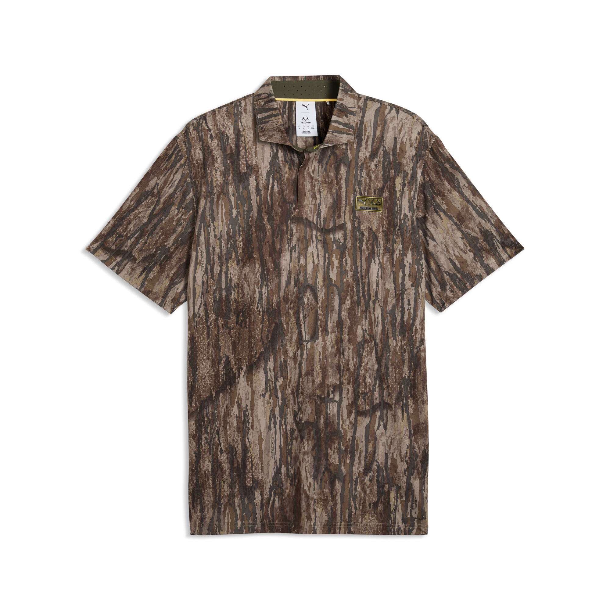 Polo de golf camouflage PUMA x REALTREE Homme, Accessoires, Vert, 3XL