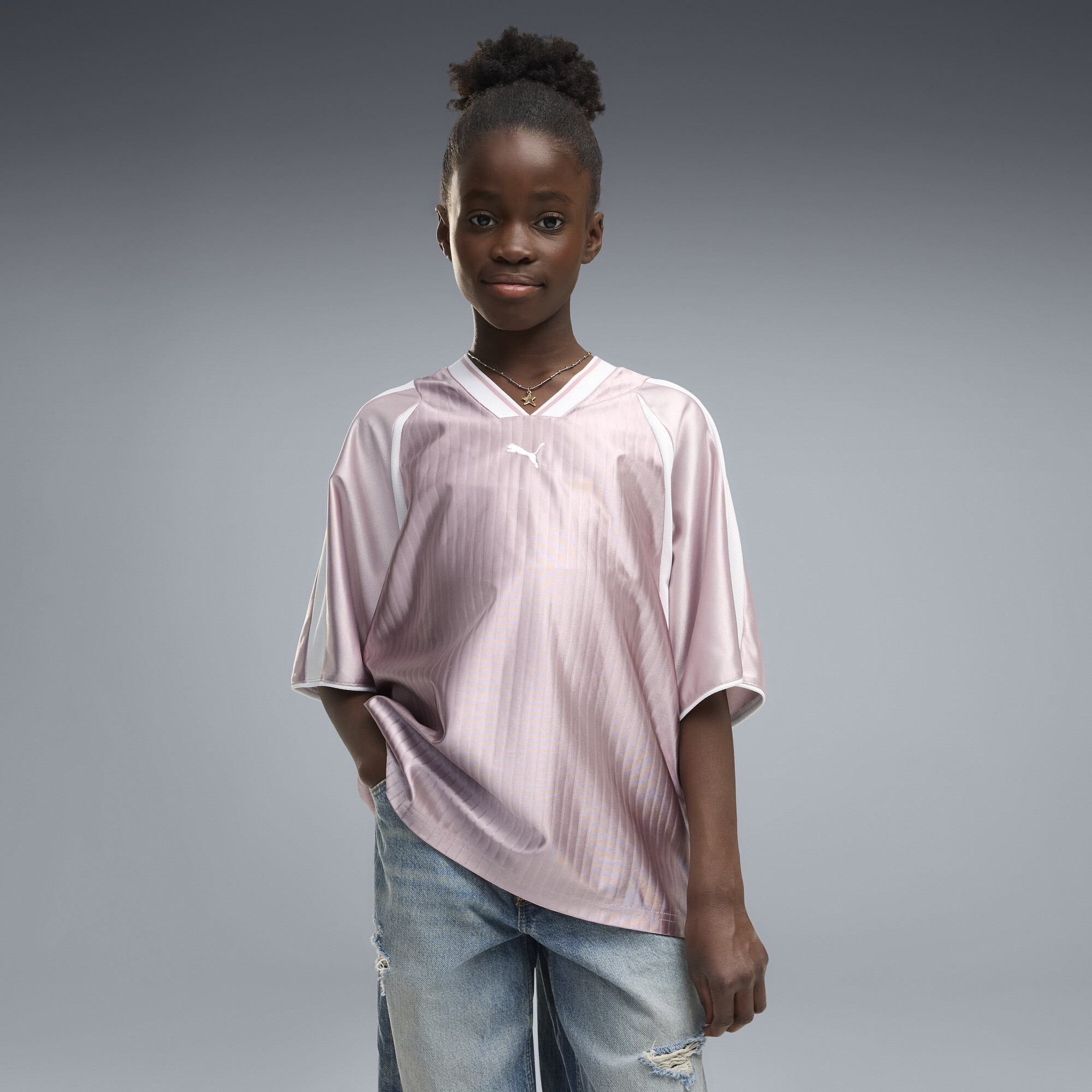 PUMA Relaxed Fußballtrikot Kinder, Accessoires, Rosa, 13-14Y