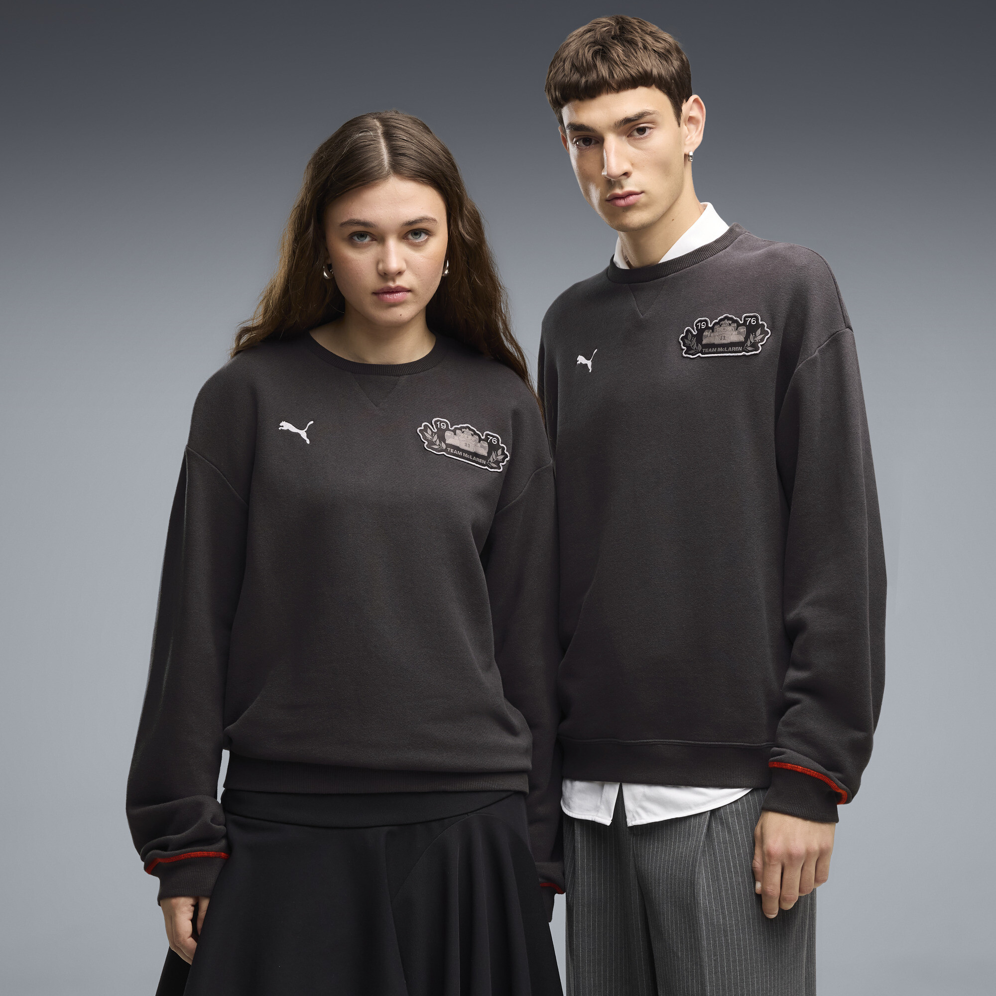PUMA McLAREN RACING Crew Sweatshirt in Grey, Size XL
