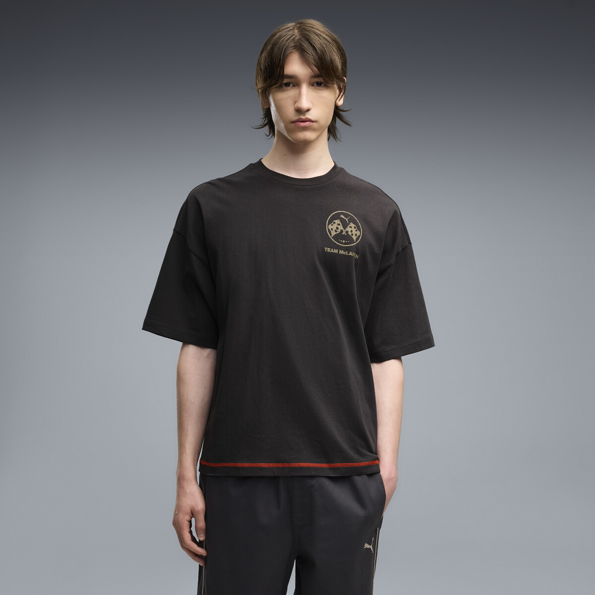 McLAREN RACING Graphic T-Shirt Men in Titan Black by PUMA, XS