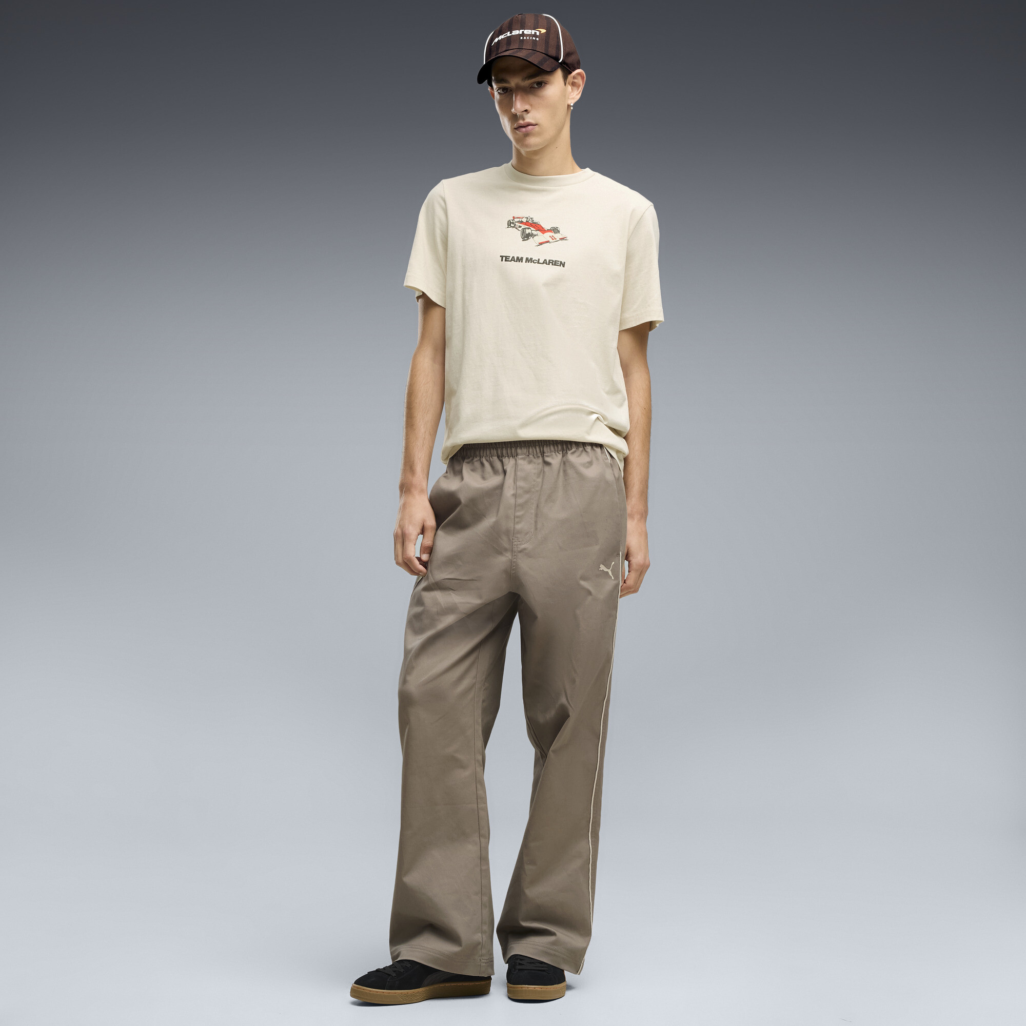 Puma Men's McLaren Racing Iconic Silhouette Pants - Mouse Gray