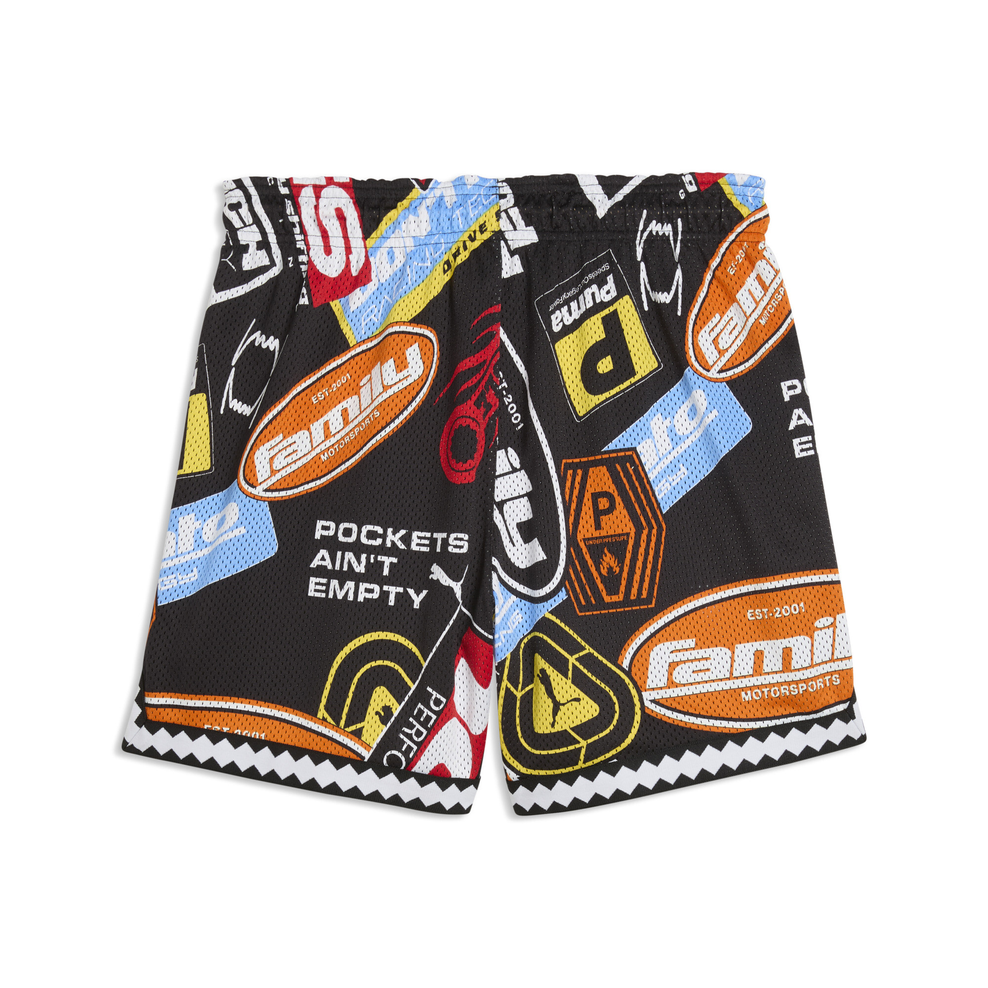 PUMA x FAST&FURIOUS short van mesh voor Heren, Zwart, Maat 4XL thumbnail 2